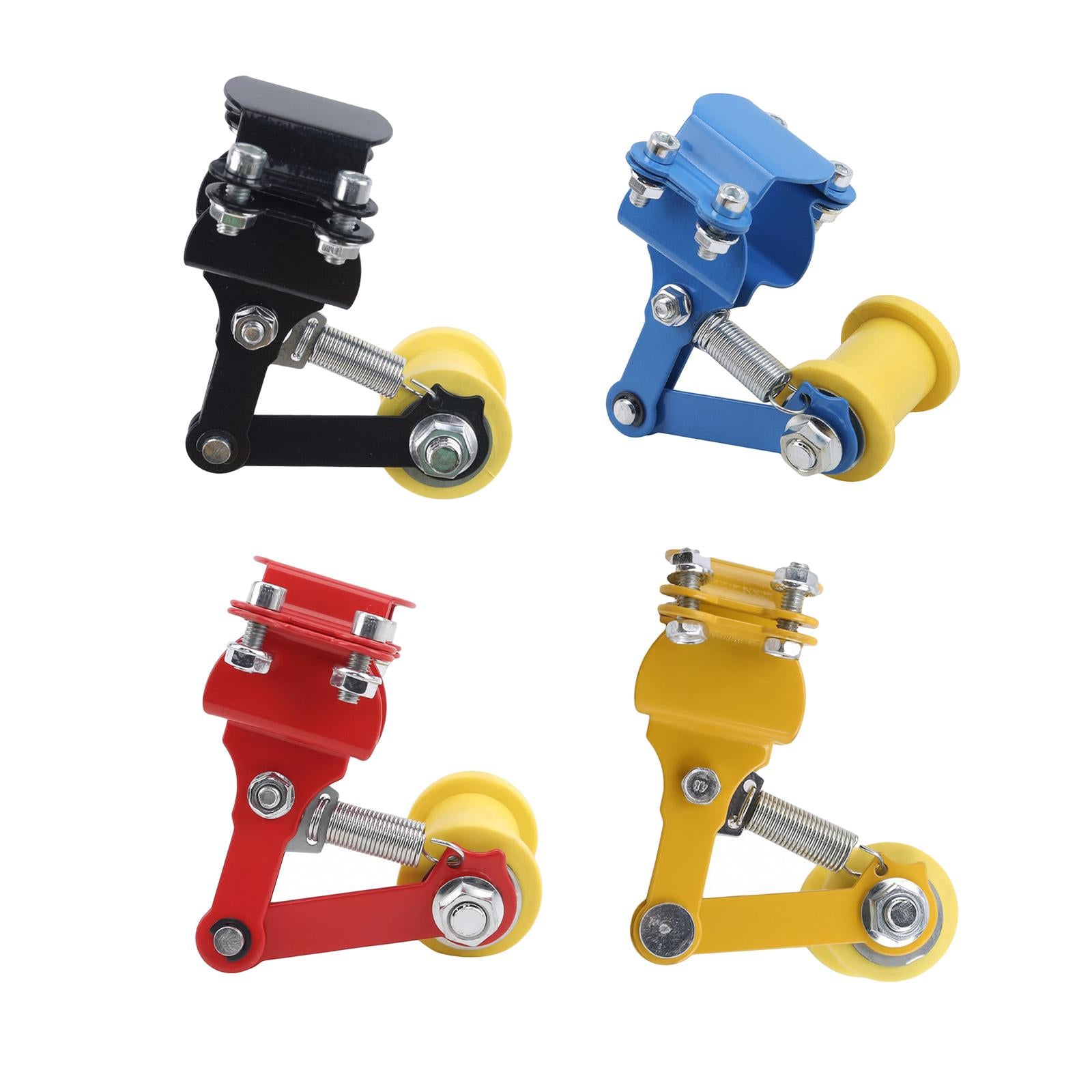 Motorcycle Chain Tensioner Durable Roller Wheel Chain Tensioner for ATV Black