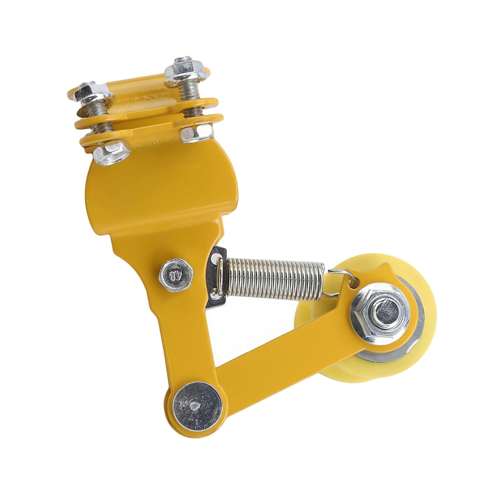 Motorcycle Chain Tensioner Durable Roller Wheel Chain Tensioner for ATV Yellow