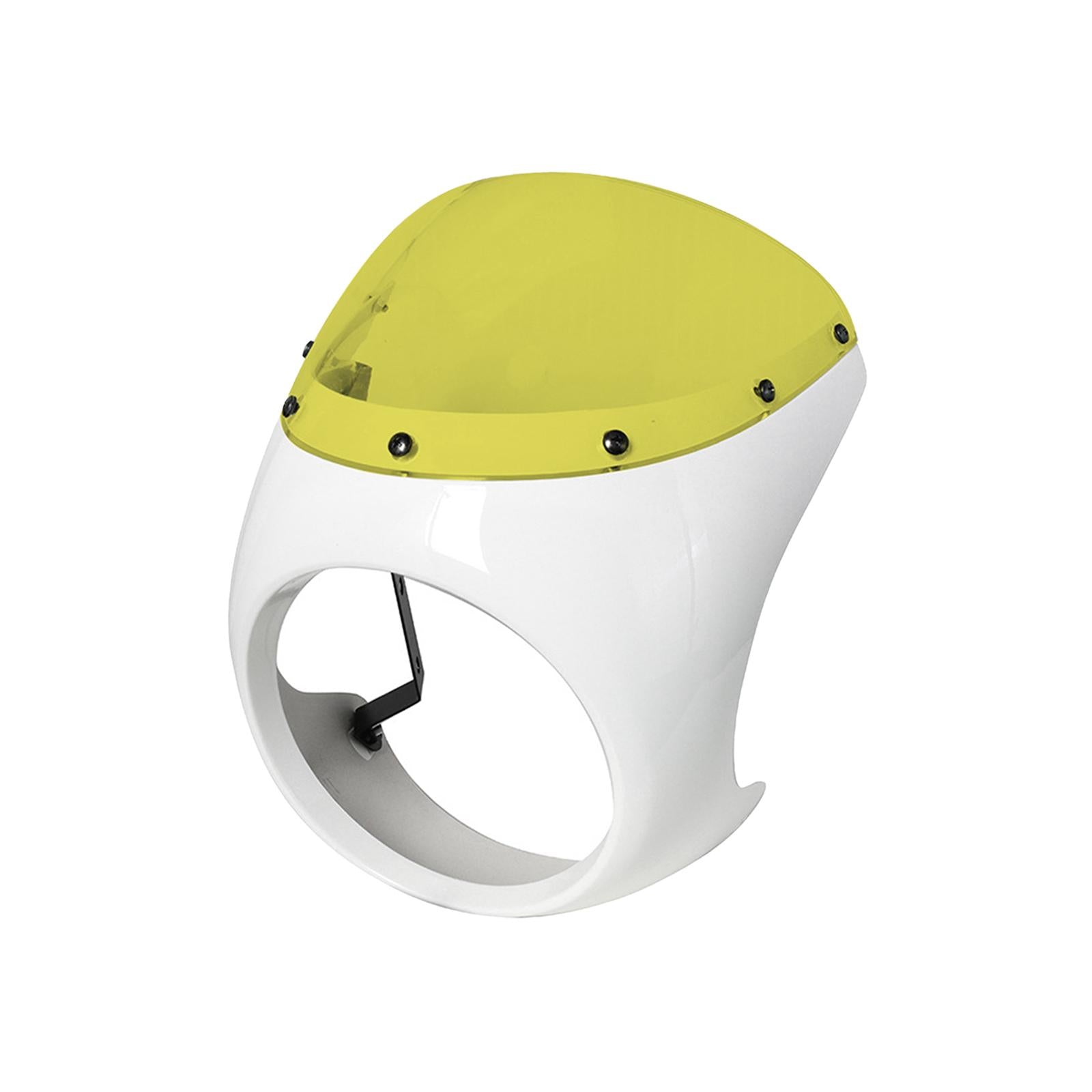 Headlight Fairing Screen Cowl Cover Motorcycle Windshield for Motorbike White Yellow