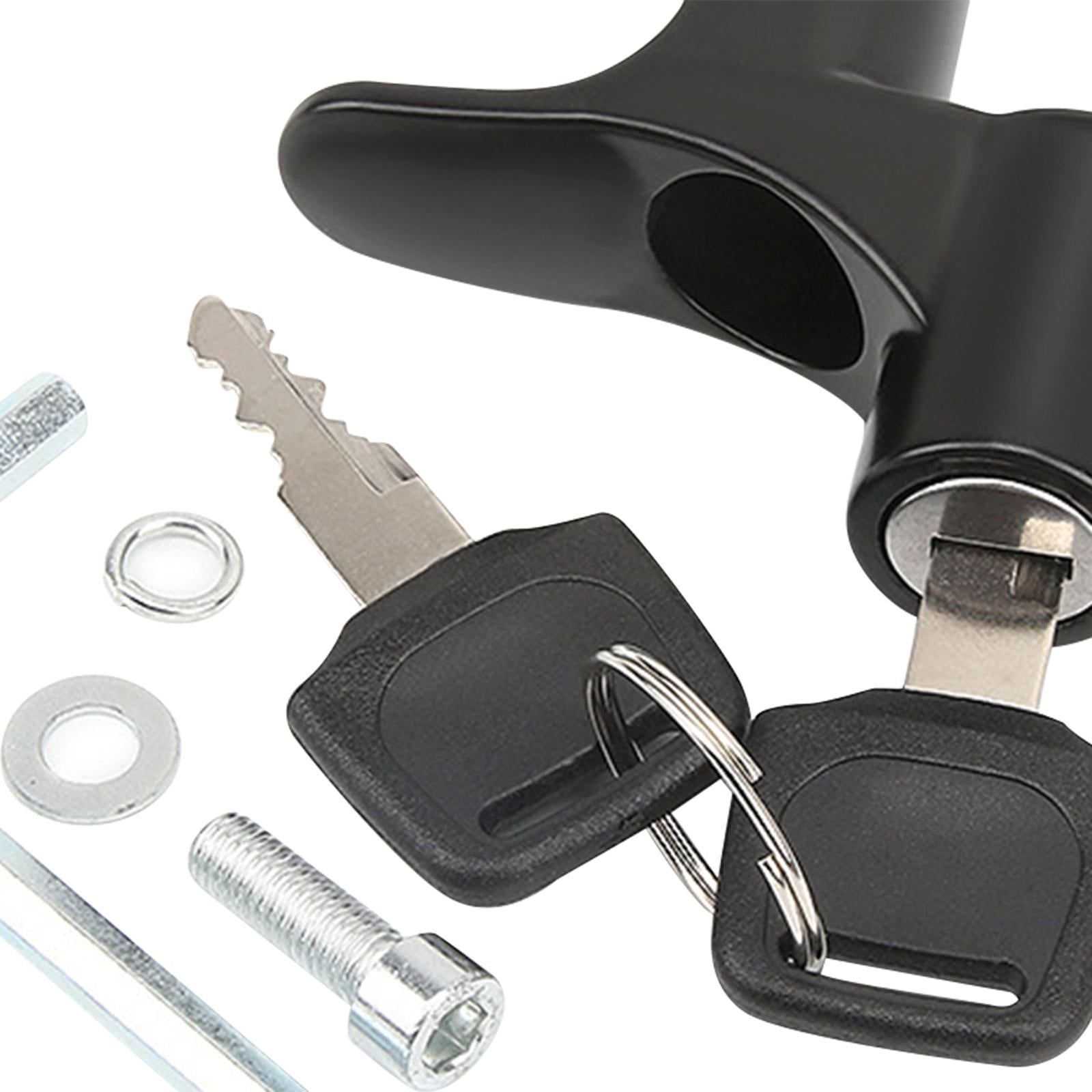 Motorcycle Helmet Lock Mounting Hardware with 2 Keys Helmet Security Lock