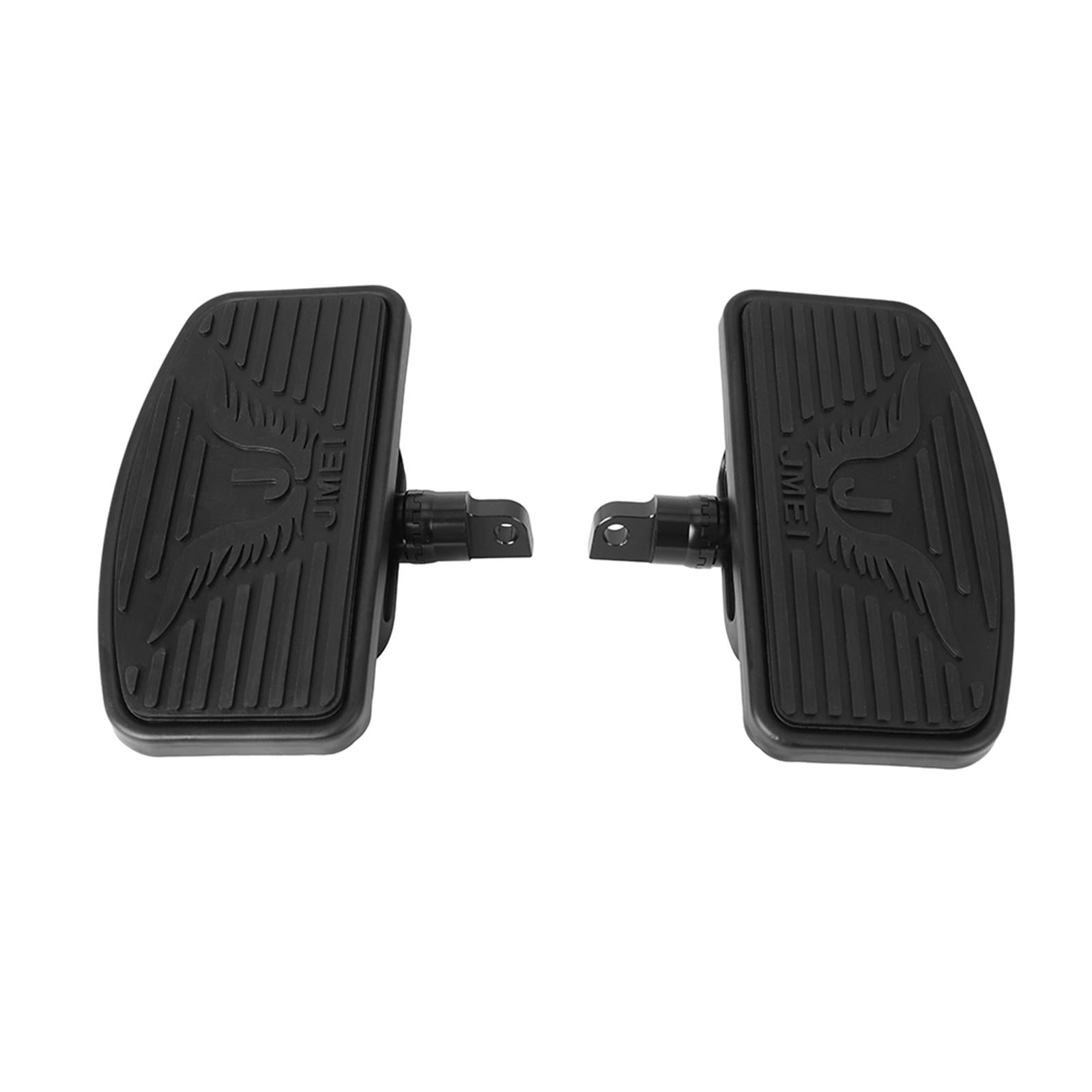 2 Pieces Rear Passenger Floorboards Footboard for Harley-davidson Black