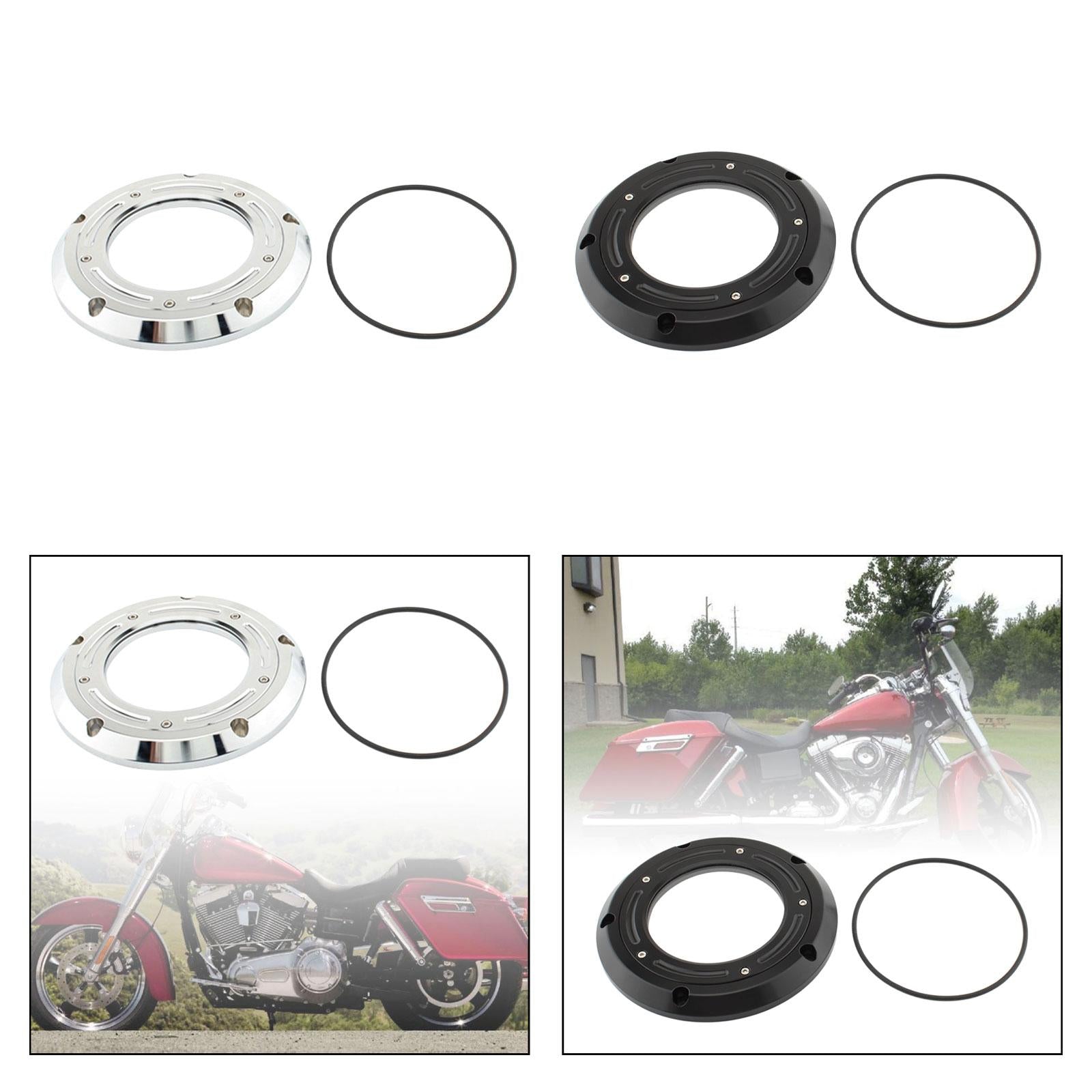 Clutch Derby Cover Accessories for Harley-davidson Fxd Dyna Super Glide Silver