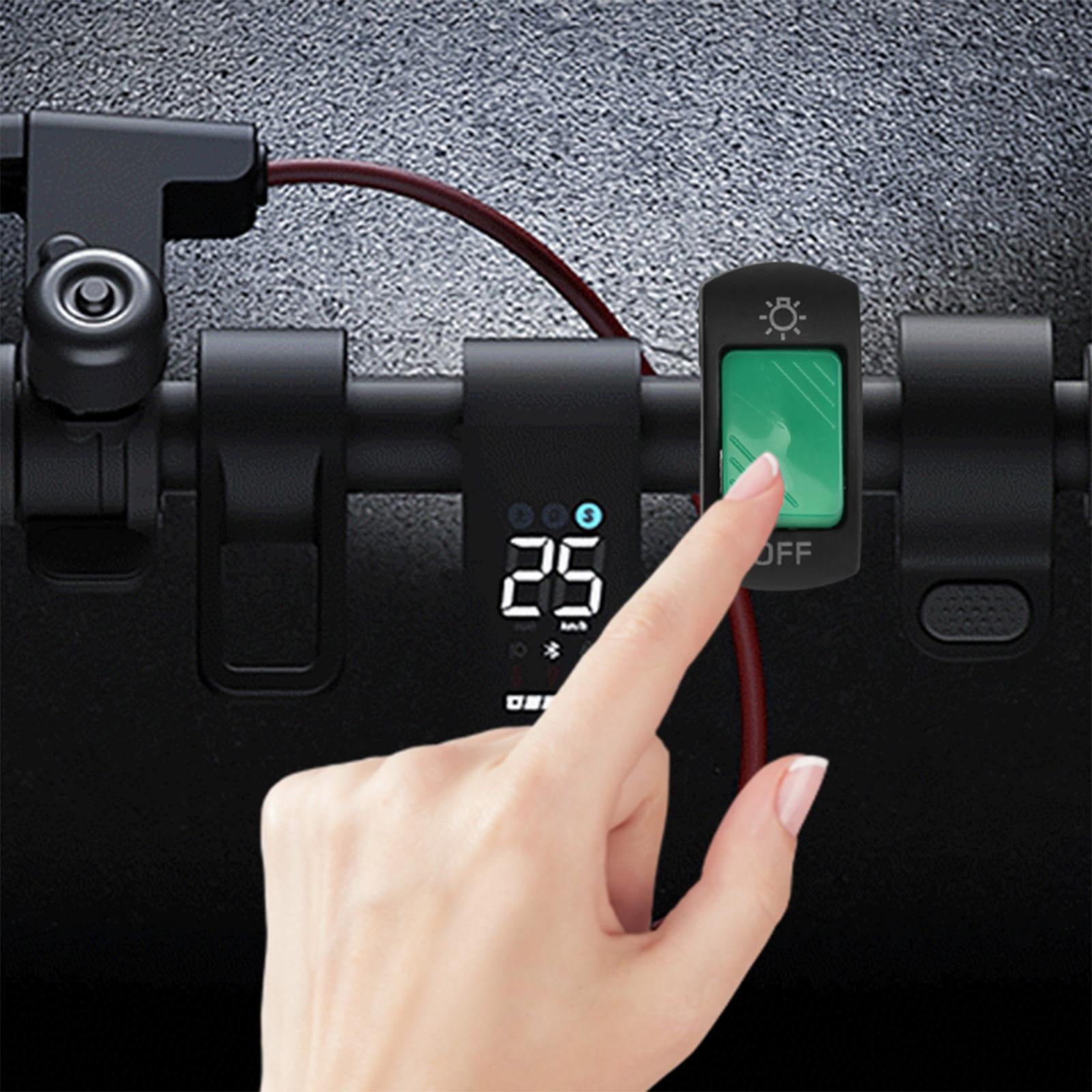 5xMotorcycle Headlight Control Switch Button Easy Installation Replaces on Off Switch Green
