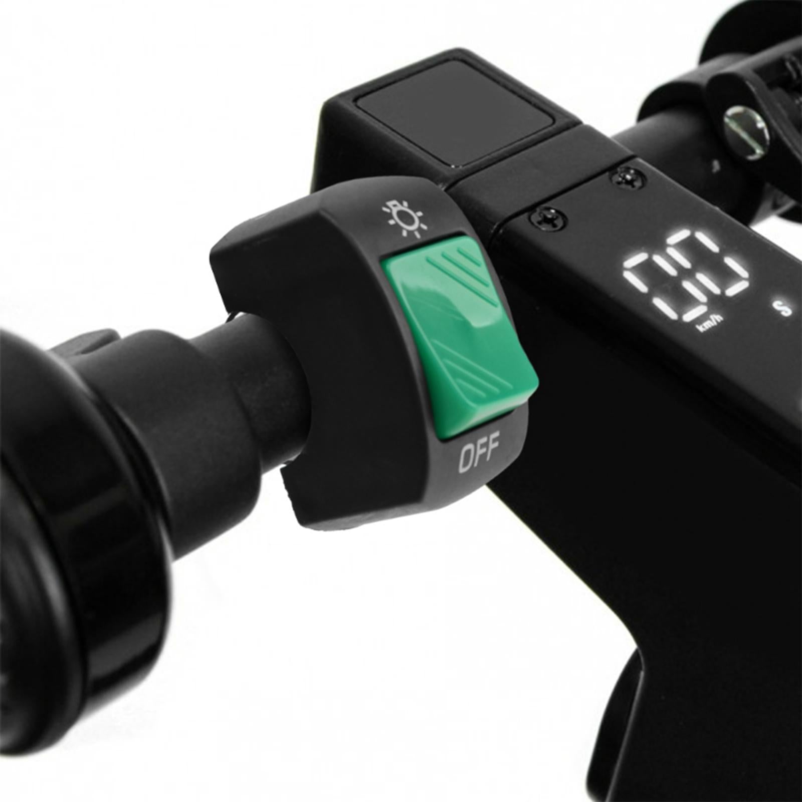 6xMotorcycle Headlight Control Switch Button Easy Installation Replaces on Off Switch Green