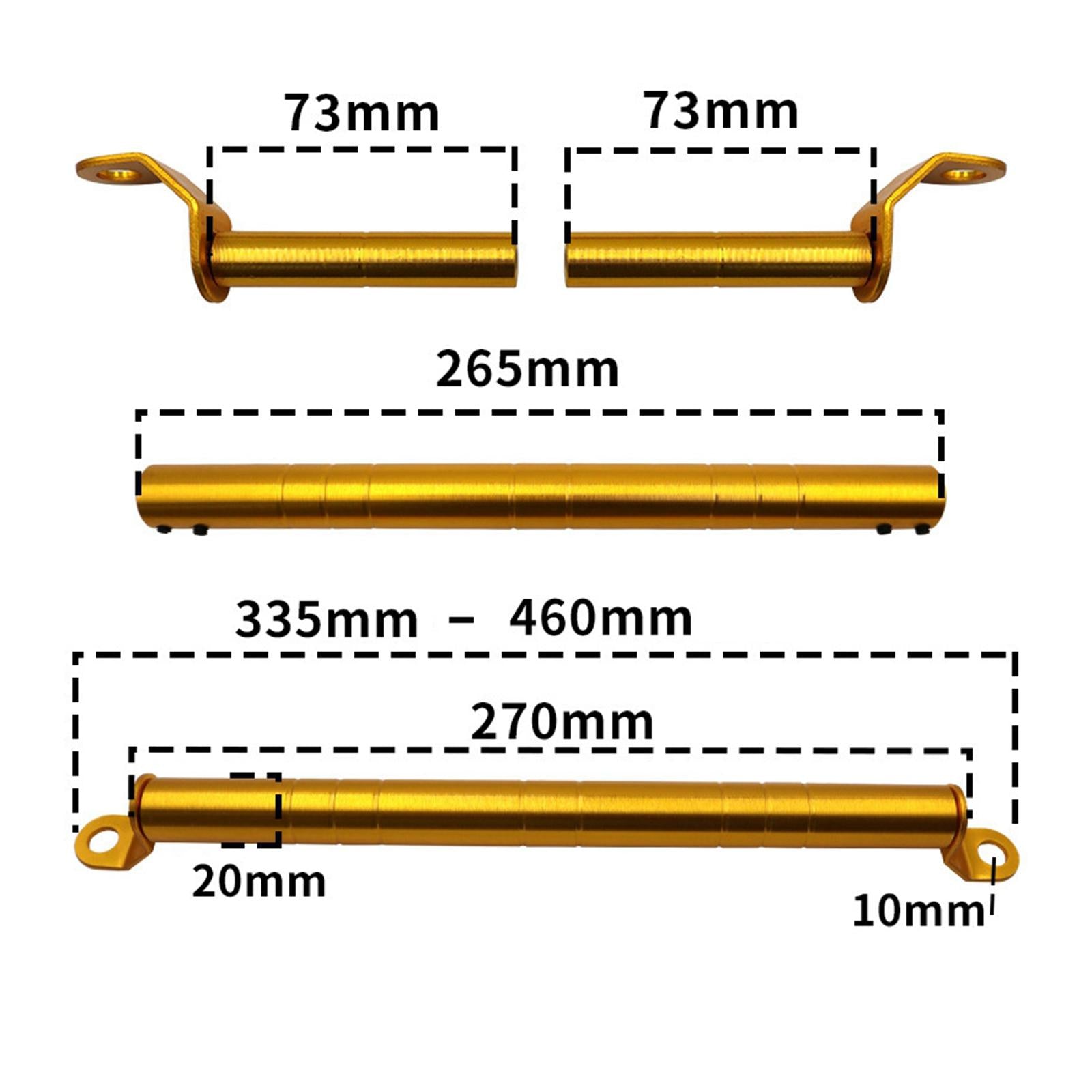 Motorcycle Cross Bar Durable Aluminum Alloy Universal Motorcycle Balance Bar Aureate