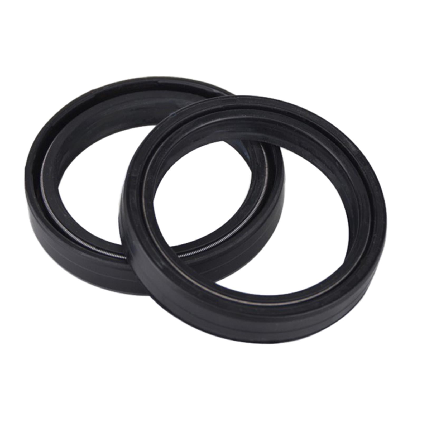 Front Fork Oil Seal and Dust Seal Kit 50x63x11mm Black for Mv Agusta F4