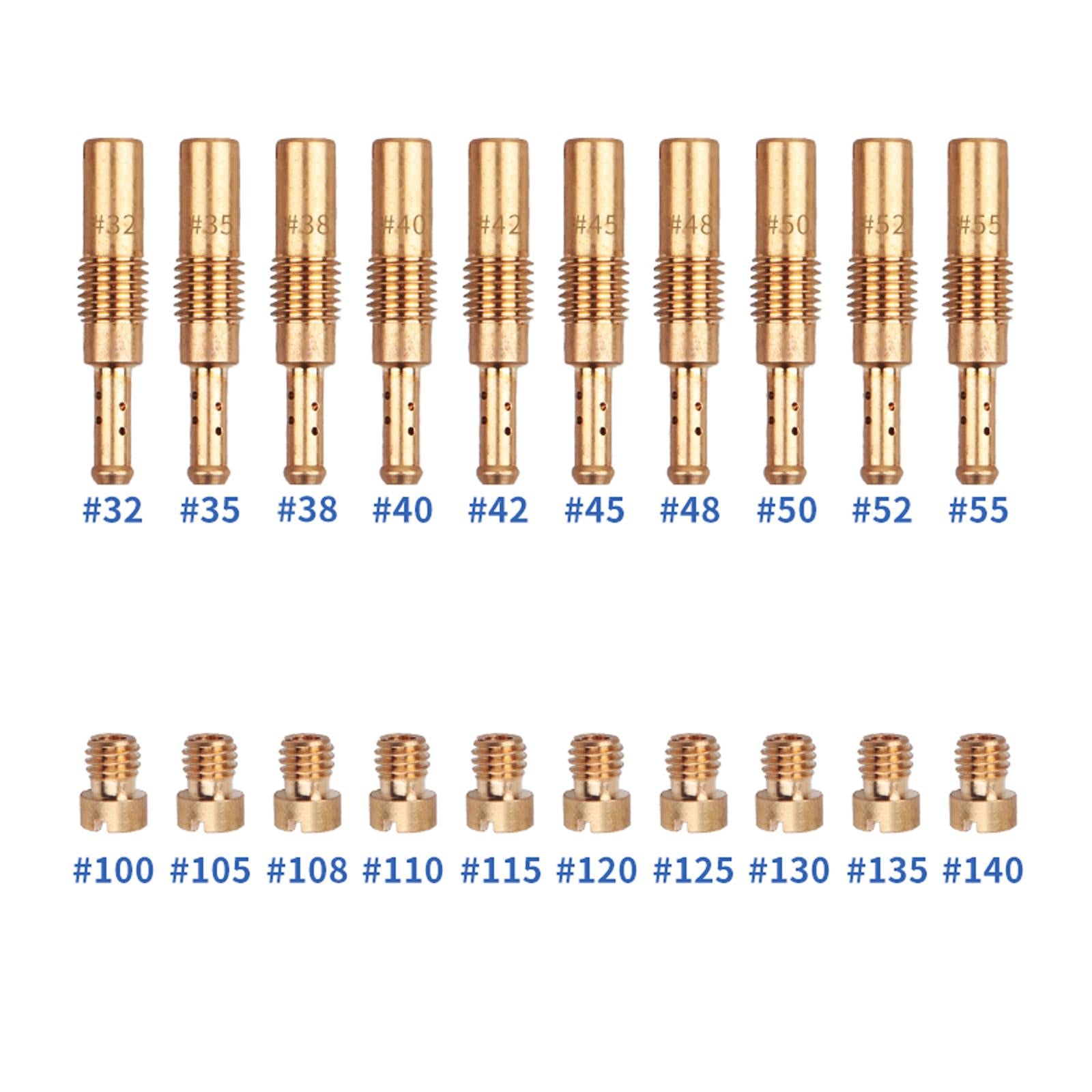 30x Carburetor Main Jets Jet Kit for 125cc 150cc 200cc Pwk Cvk PE