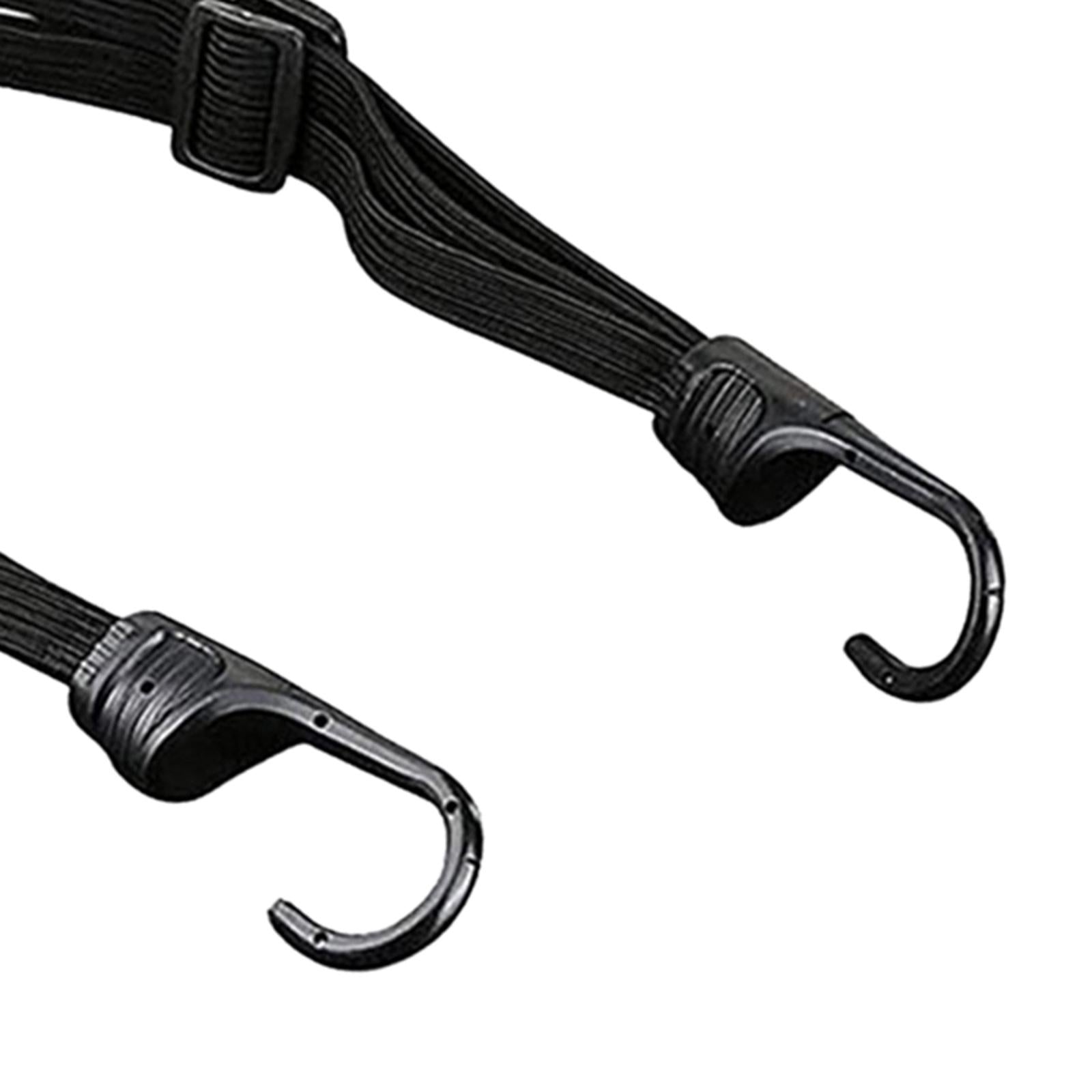 2xHelmet Rope Elastic Strap 60cm Supplies Black Accessories for Motorbike