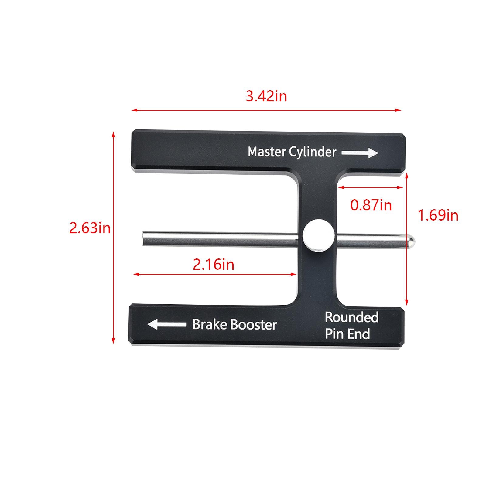 Brake Booster Push Rod Adjustment Tool Cylinder Push Rod Length Gauge