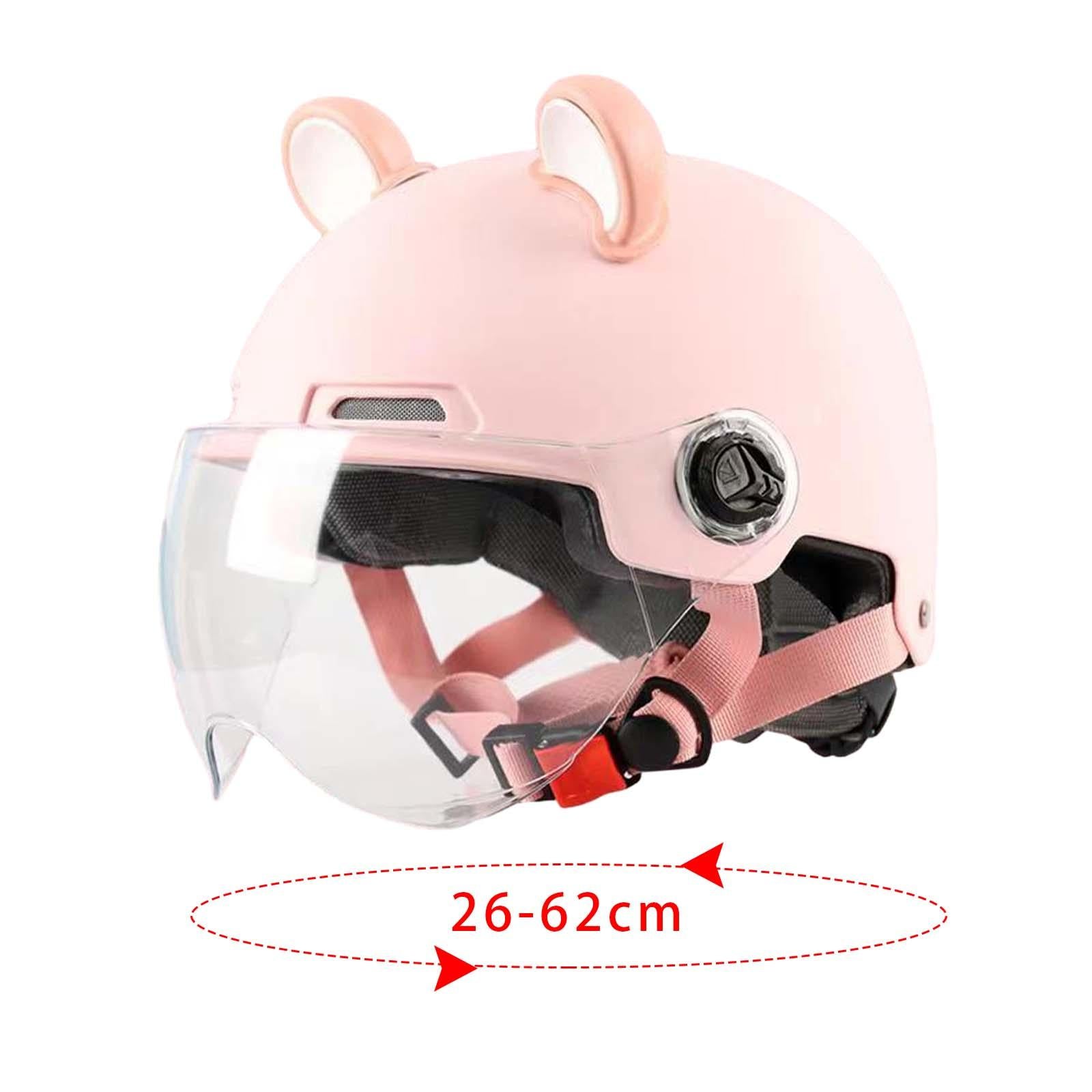 Open Face Moped Helmet Accessory for Electric Motorcycles Chopper Moped Pink