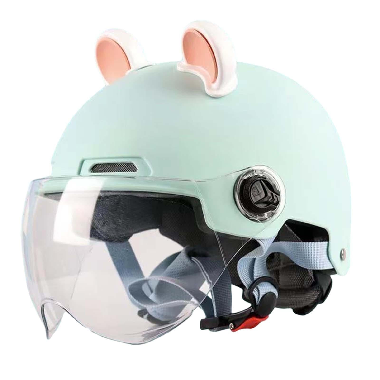 Open Face Moped Helmet Accessory for Electric Motorcycles Chopper Moped Green
