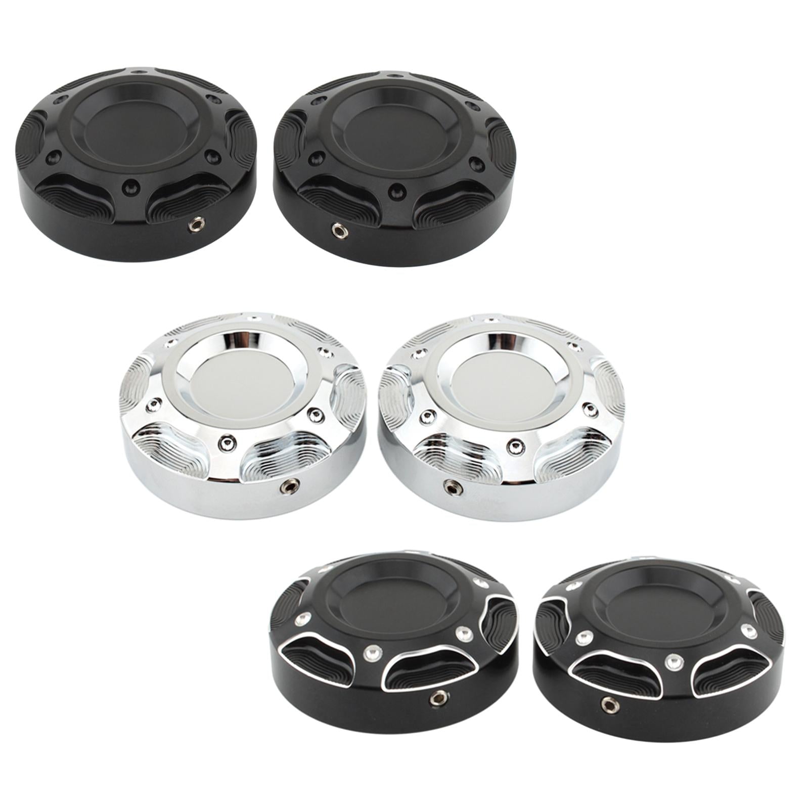 2Pcs Motorcycle Frame Hole Cover Cap Replaces 54mm for Harley x350 2023 black