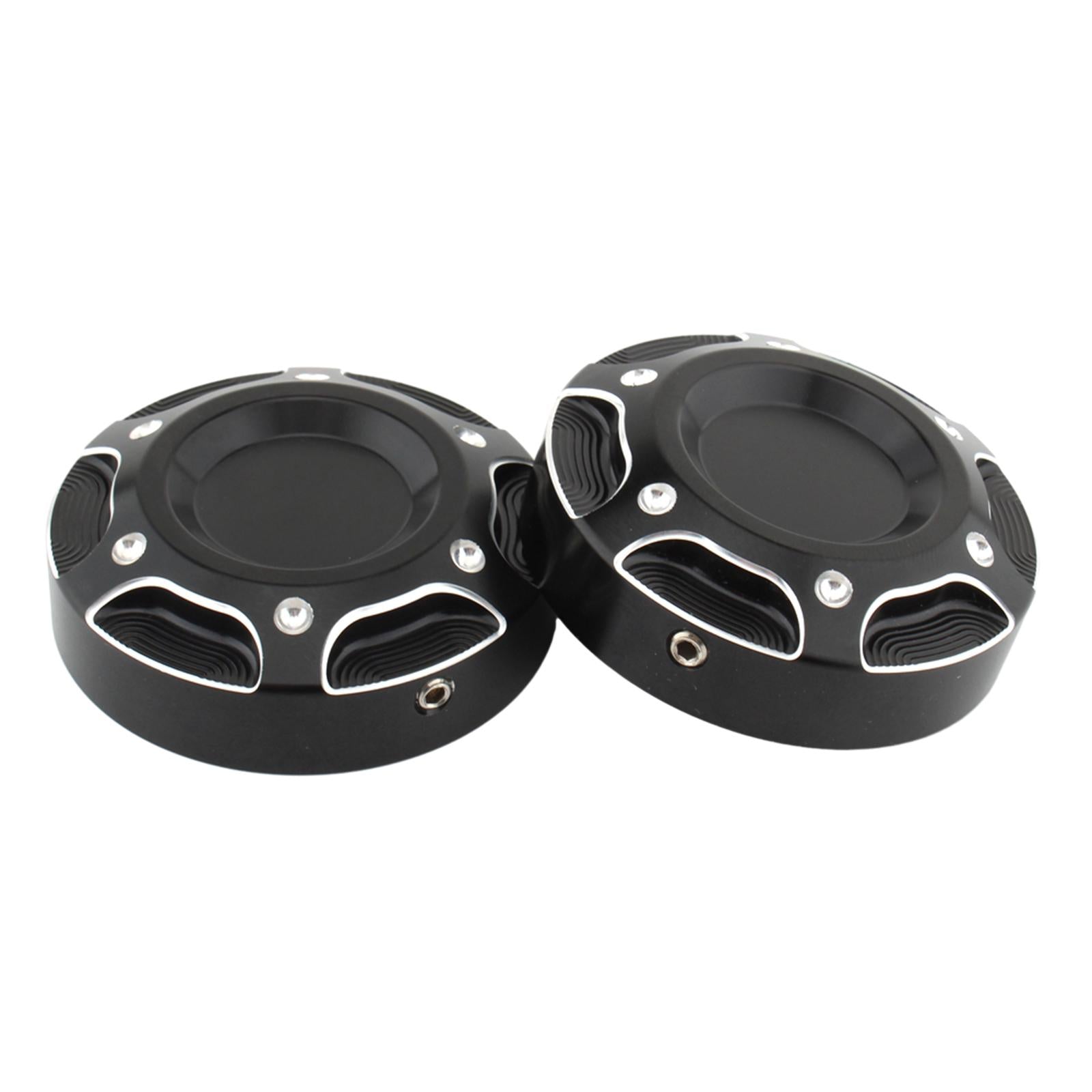 2Pcs Motorcycle Frame Hole Cover Cap Replaces 54mm for Harley x350 2023 black white