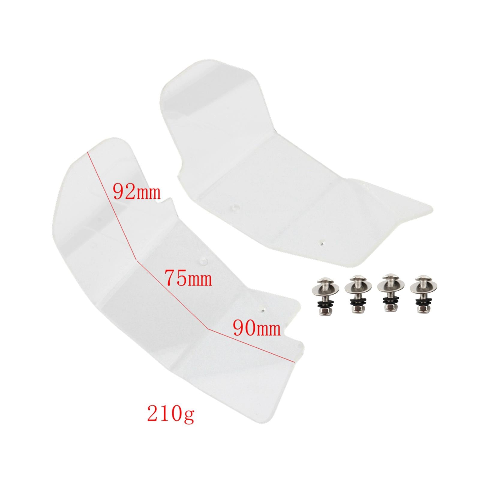2Pcs Motorcycle Handguards Premium Hand Guard Protector for BMW R1150GS Transparent