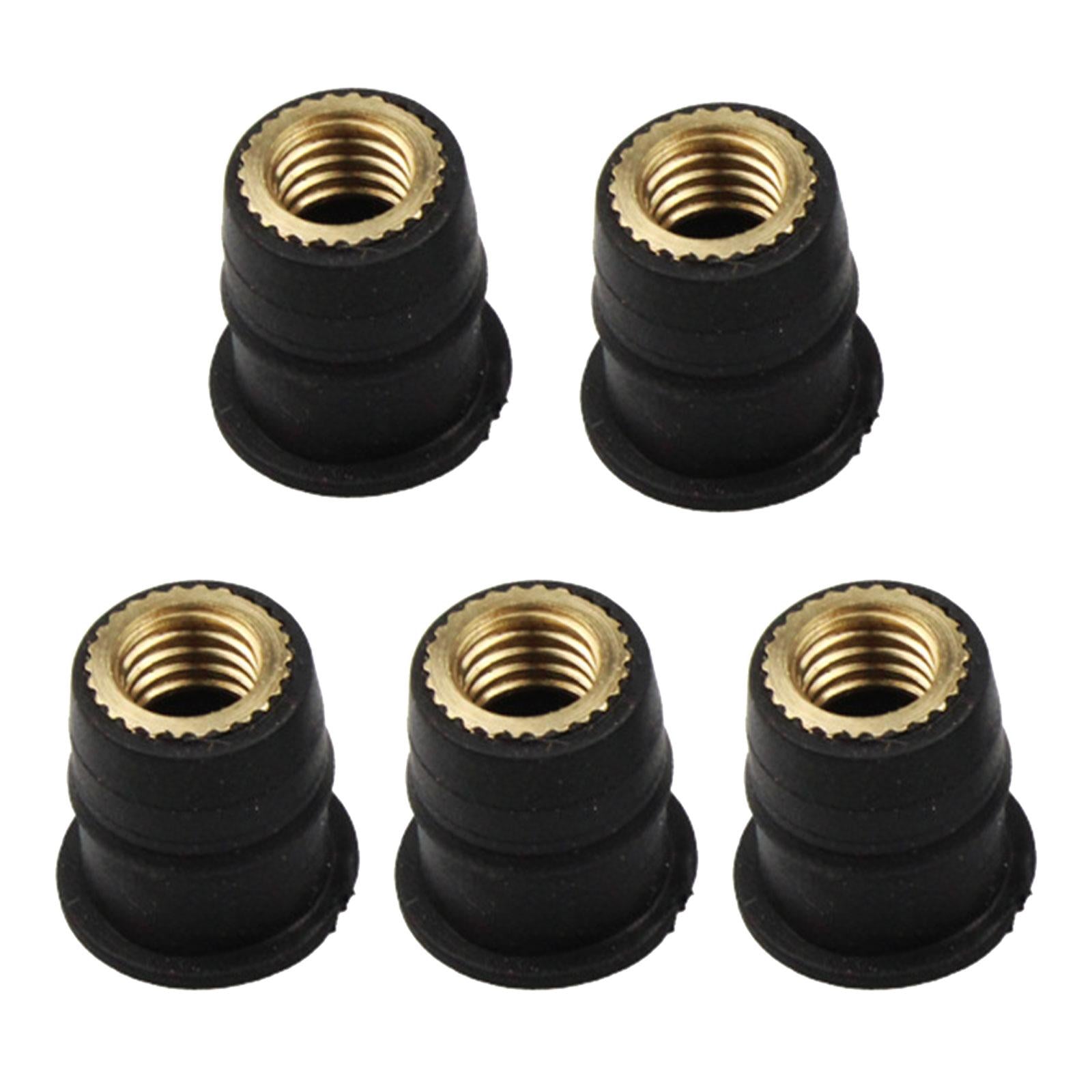 2x5x Windshield Well Nut Parts Replaces Repair Parts Assembly Fairing Fastener Thread M6