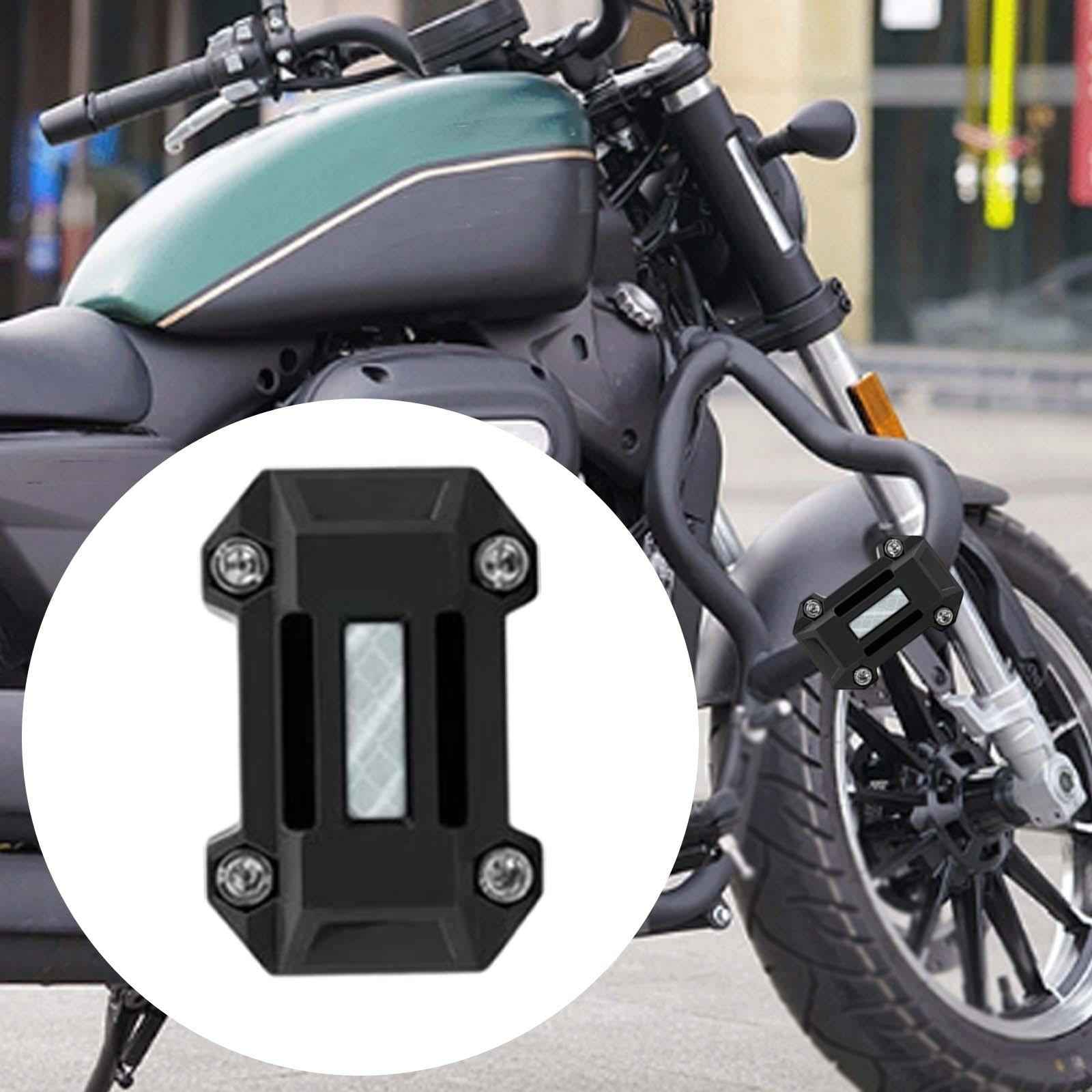 Motorcycle Bumper Block Reflective Motorbikes Engine Crash Guard for Uy White