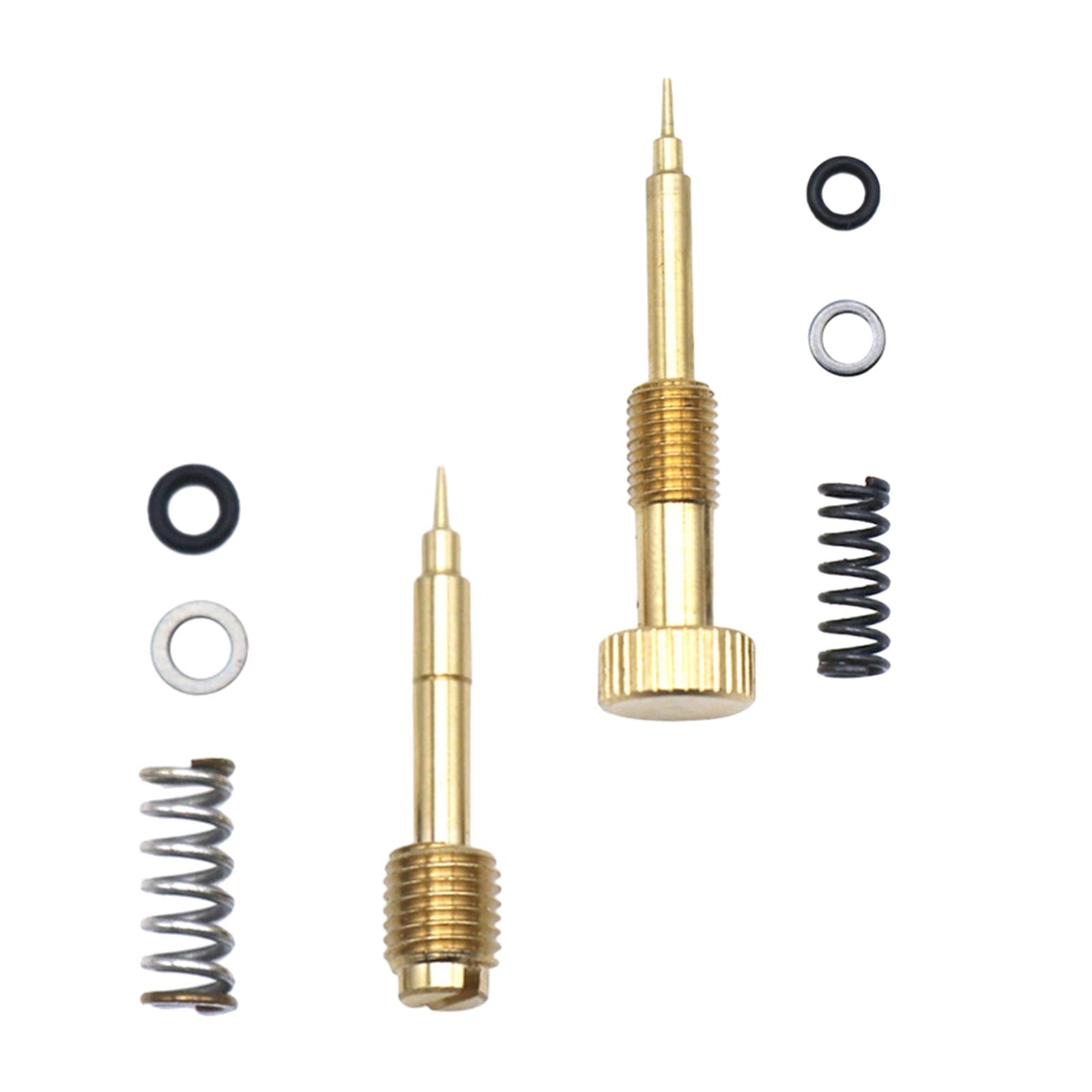 2xAir Fuel Mixture Screw Spare Parts Carb Kit for Keihin Cvk34/36/40 CV40 42mm