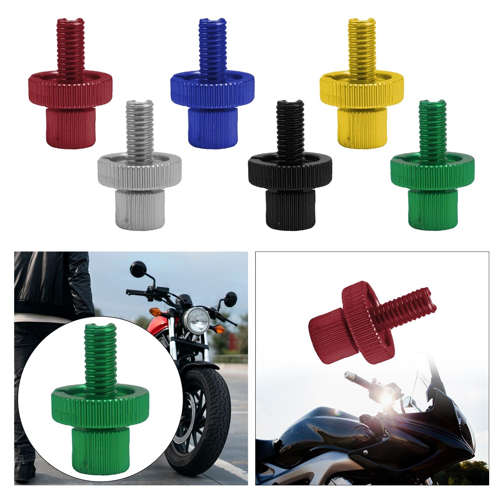 3xM10 Clutch Brake Cable Adjuster Screw Nut Bolt for Motorcycle Motocross Red