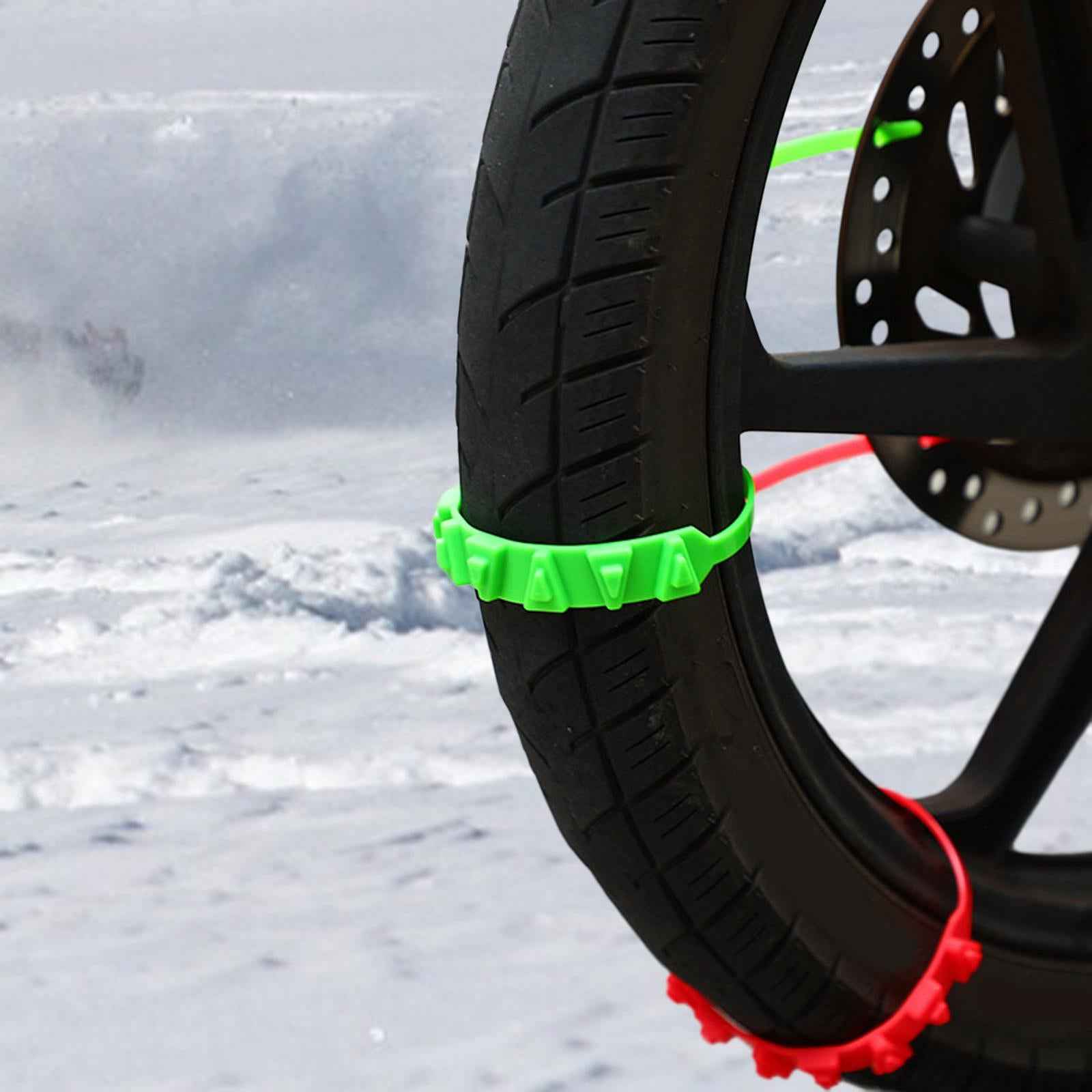 20x Wheel Snow Chains Bicycles E Bike Winter Driving Motorcycles Tire Chains