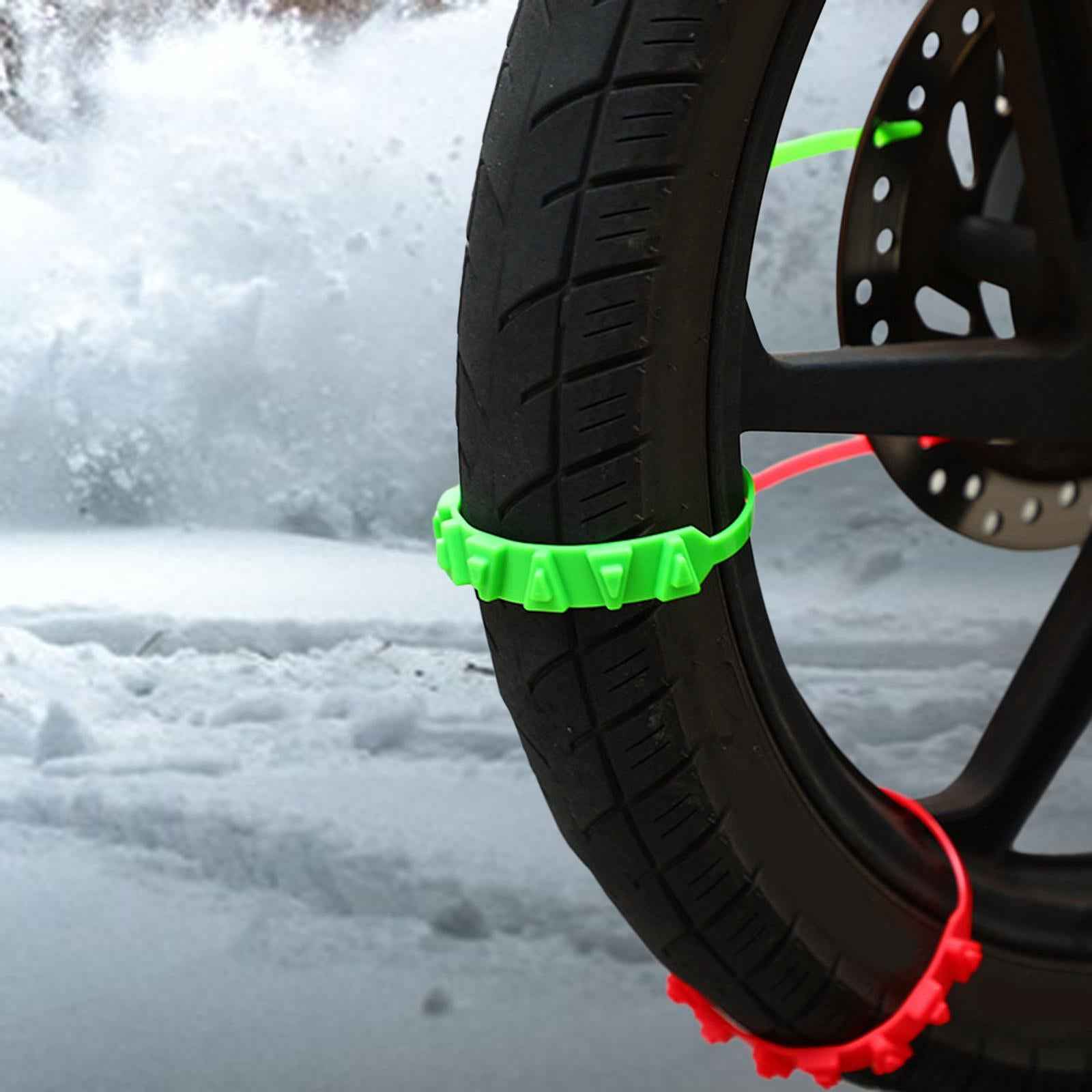 20x Wheel Snow Chains Bicycles E Bike Winter Driving Motorcycles Tire Chains