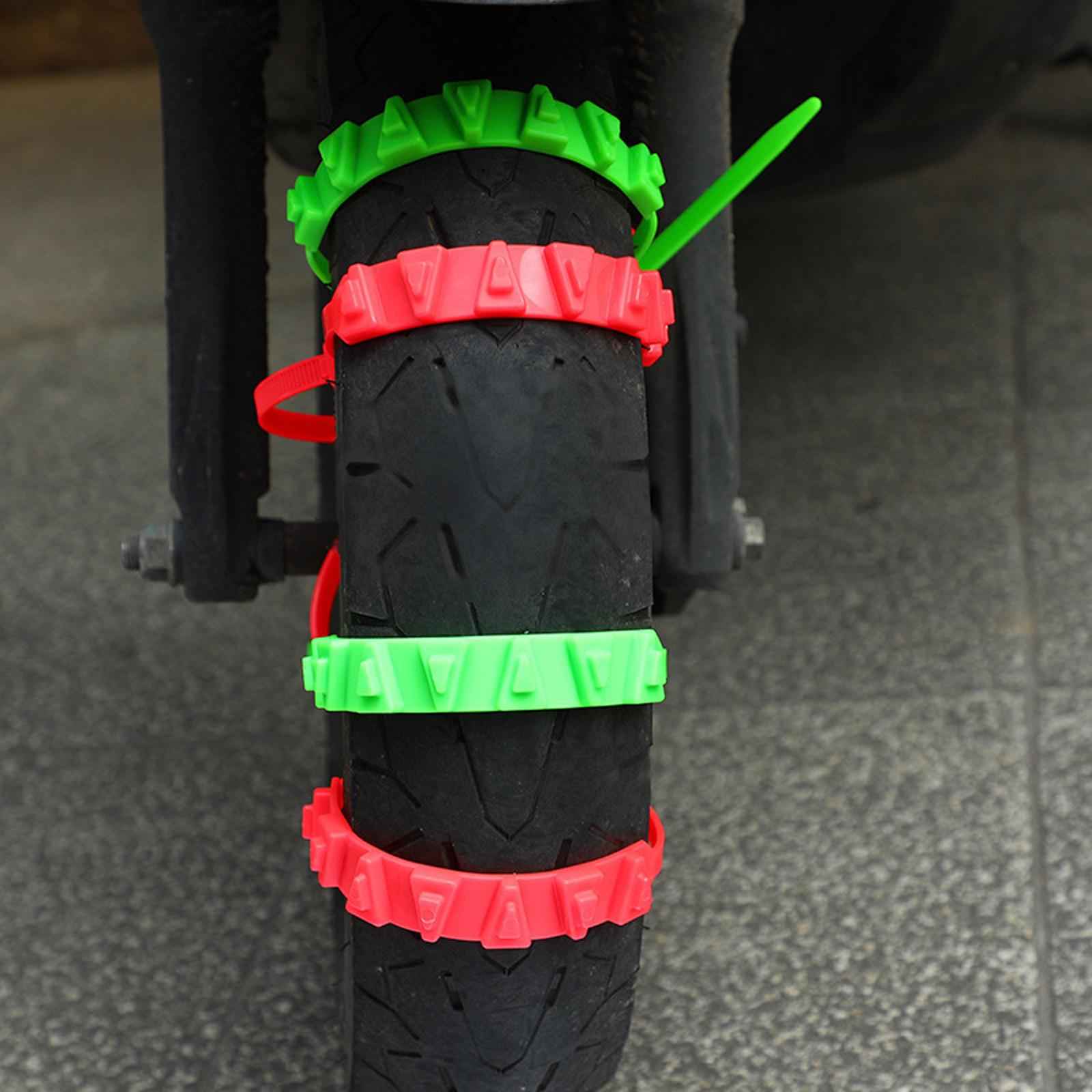 20x Wheel Snow Chains Bicycles E Bike Winter Driving Motorcycles Tire Chains