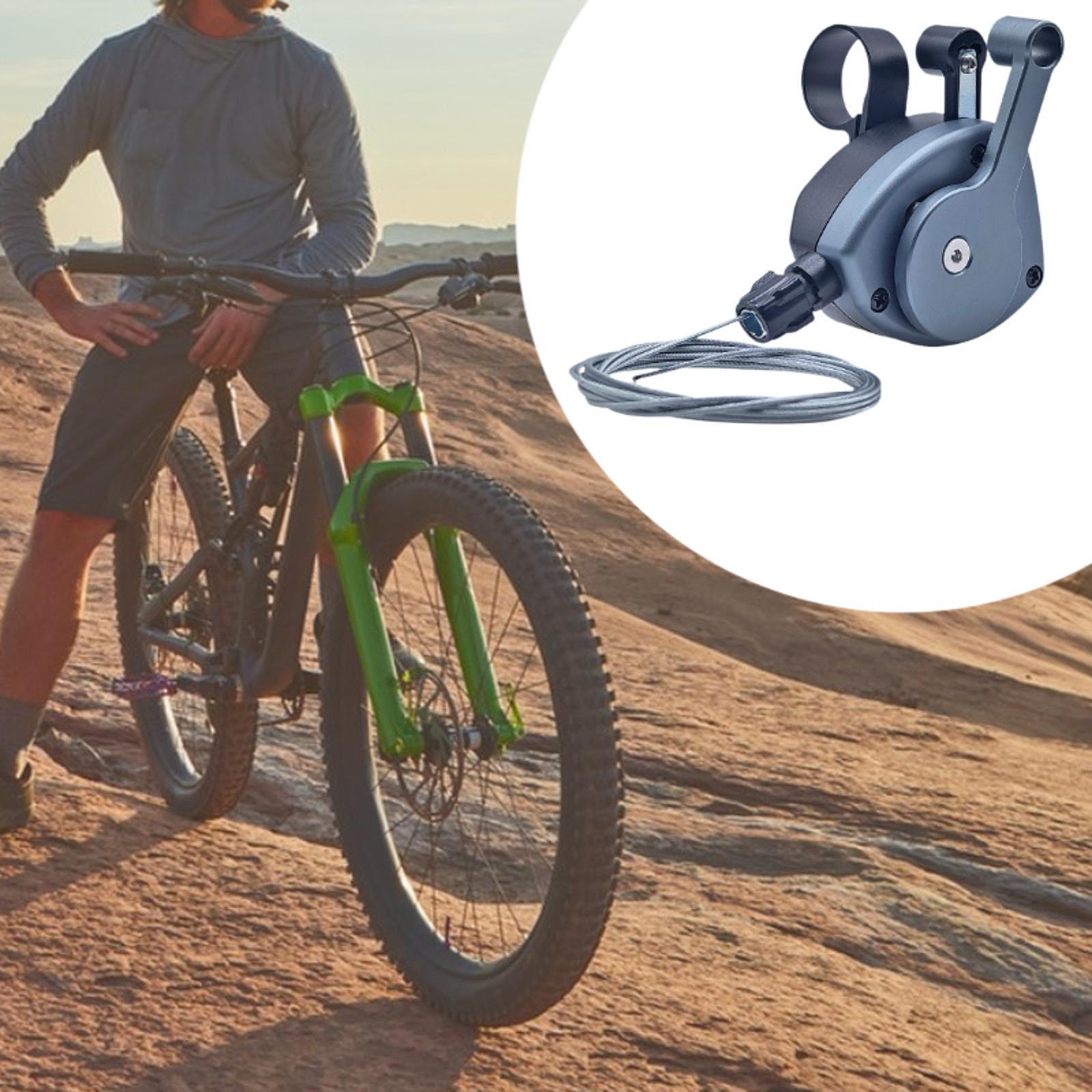Bicycle Shifter Lever with Shift Cable Right Bike Accessories for Cline Gray