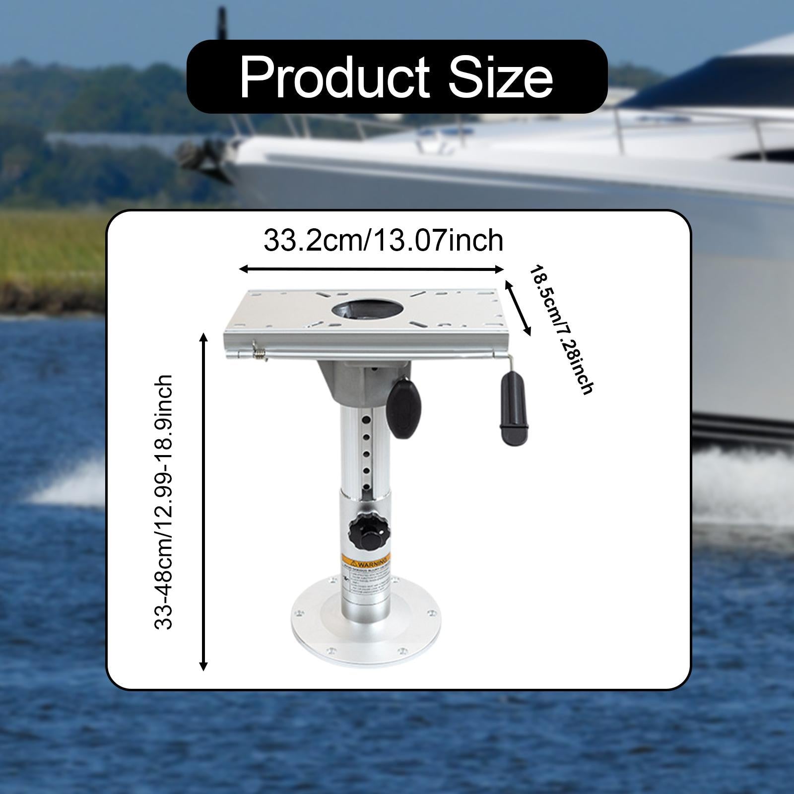 Boat Seat Pedestal Adjustable for Most Boat Seat Mount Lifting Seat Pedestal