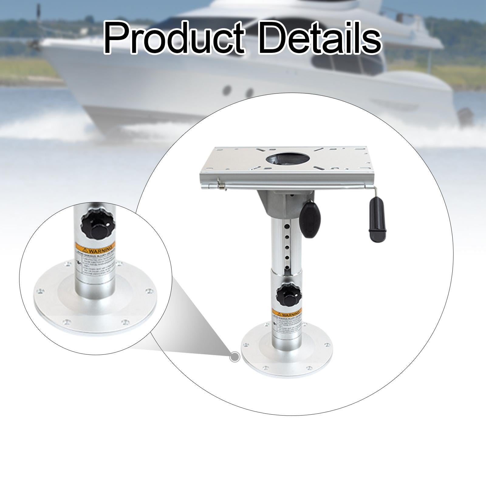 Boat Seat Pedestal Adjustable for Most Boat Seat Mount Lifting Seat Pedestal