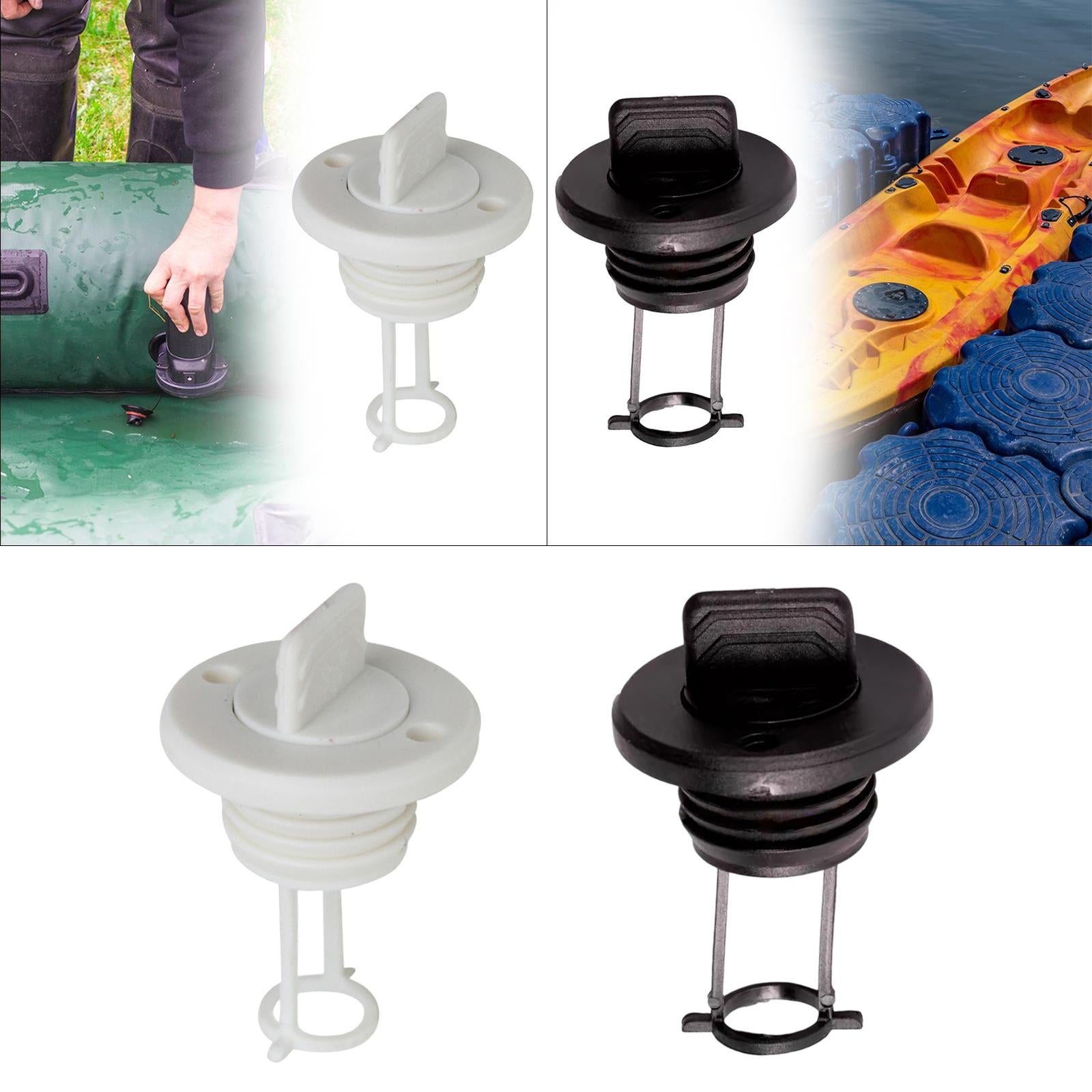 Kayak Drain Plug Fits 1 Diameter Drains 2.6x1.7inch Lightweight Replacement White"