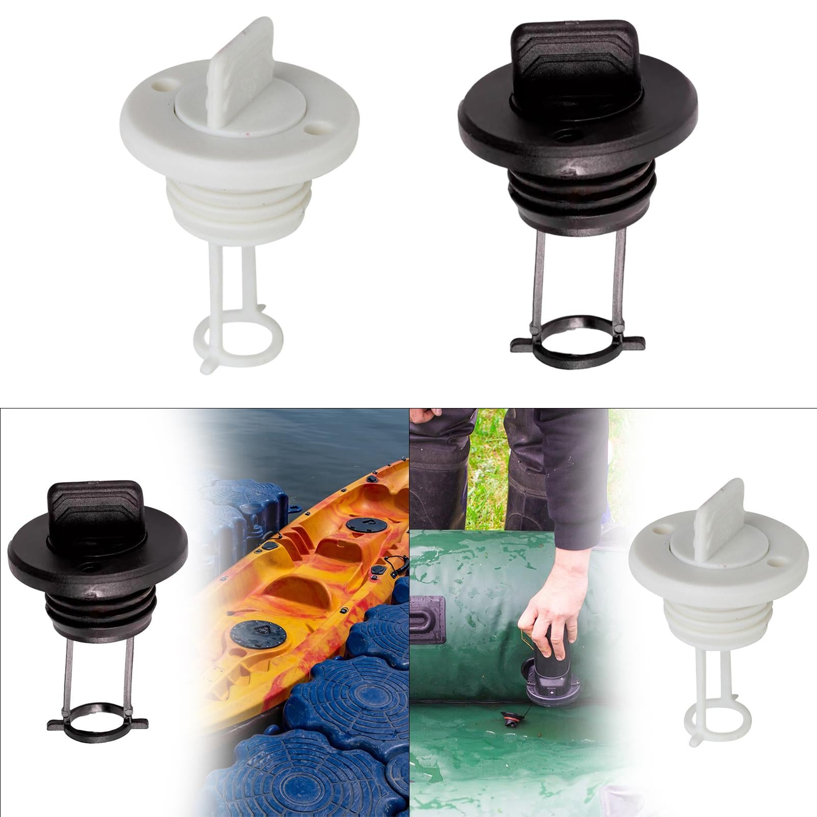 Kayak Drain Plug Fits 1 Diameter Drains 2.6x1.7inch Lightweight Replacement White"