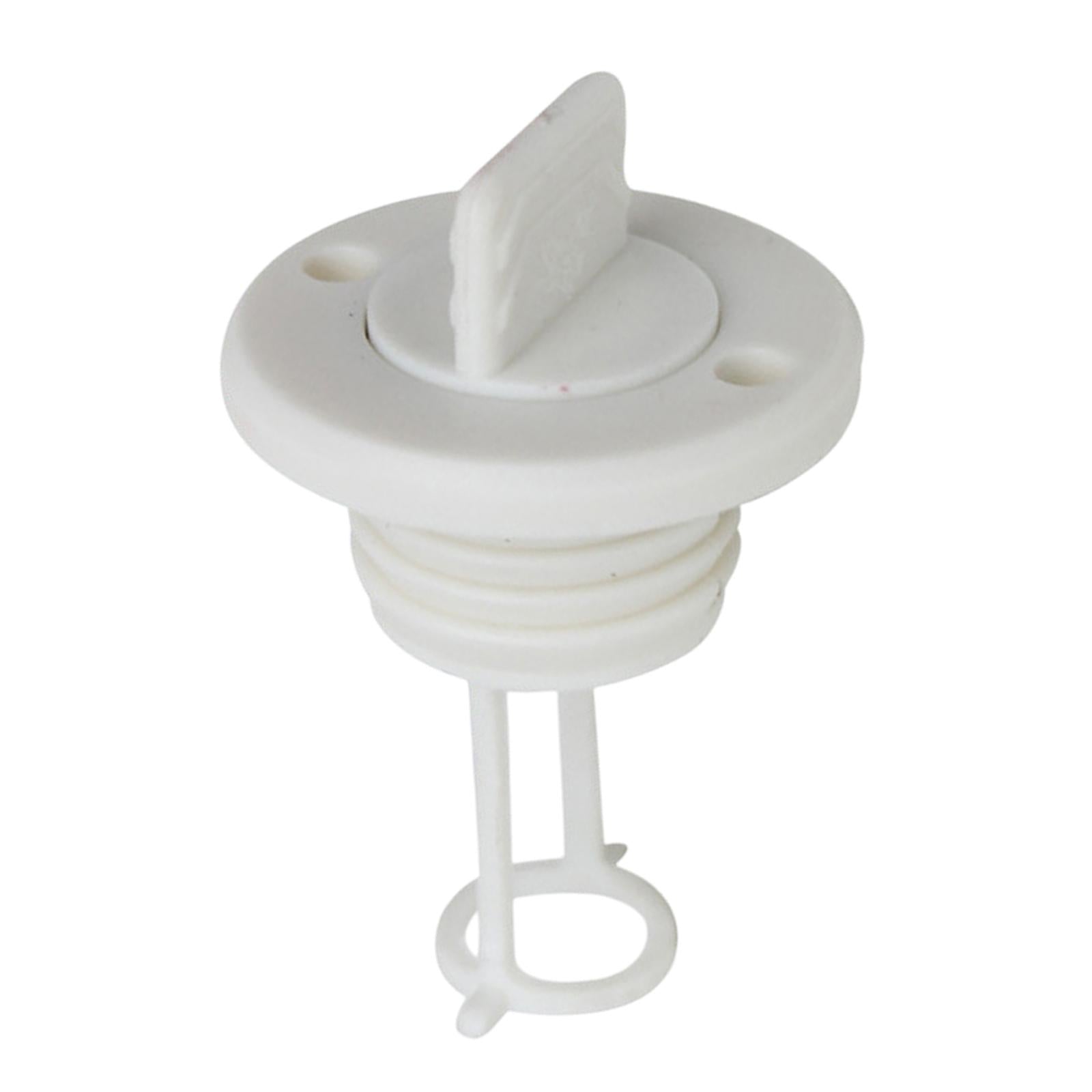 Kayak Drain Plug Fits 1 Diameter Drains 2.6x1.7inch Lightweight Replacement White"