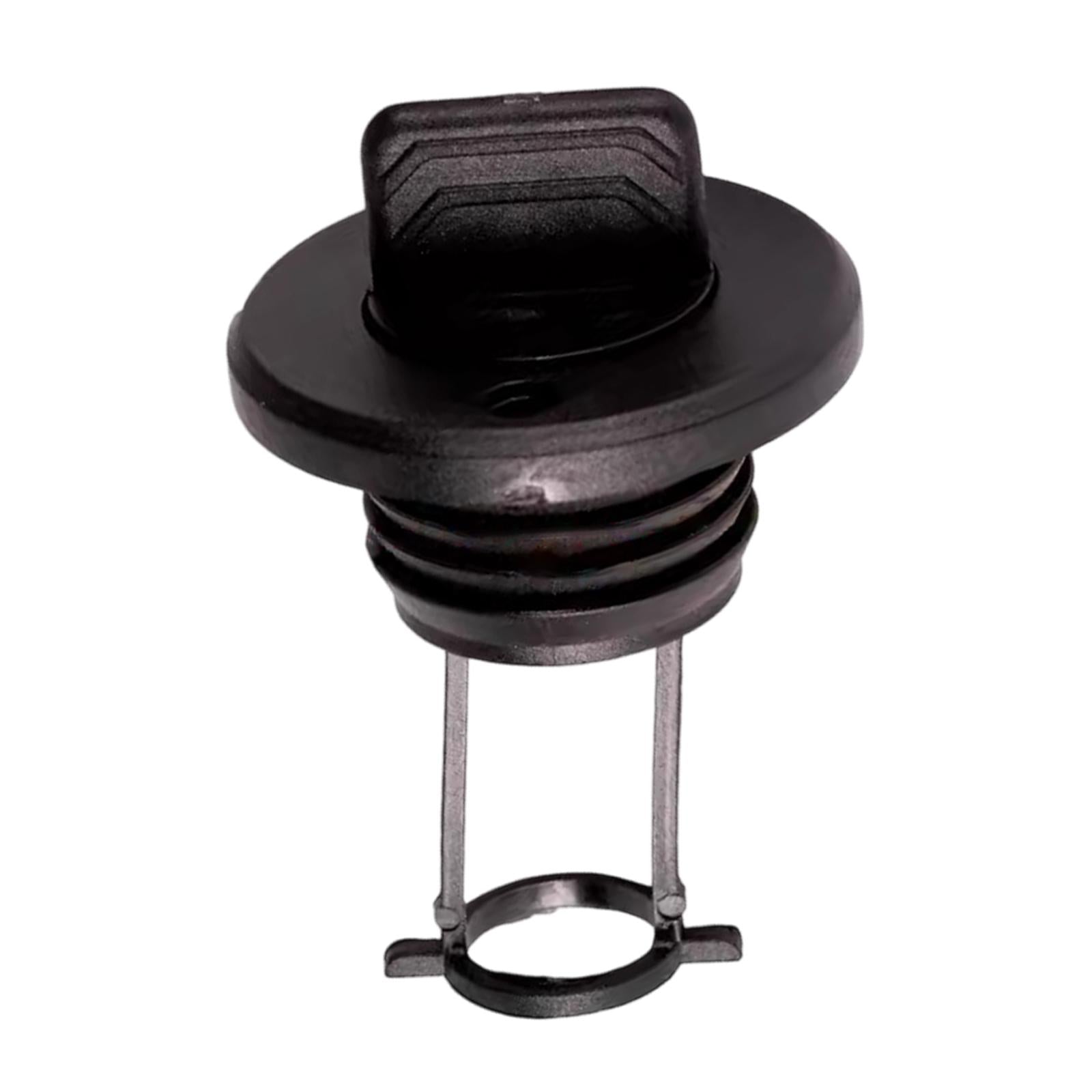 Kayak Drain Plug Fits 1 Diameter Drains 2.6x1.7inch Lightweight Replacement Black"
