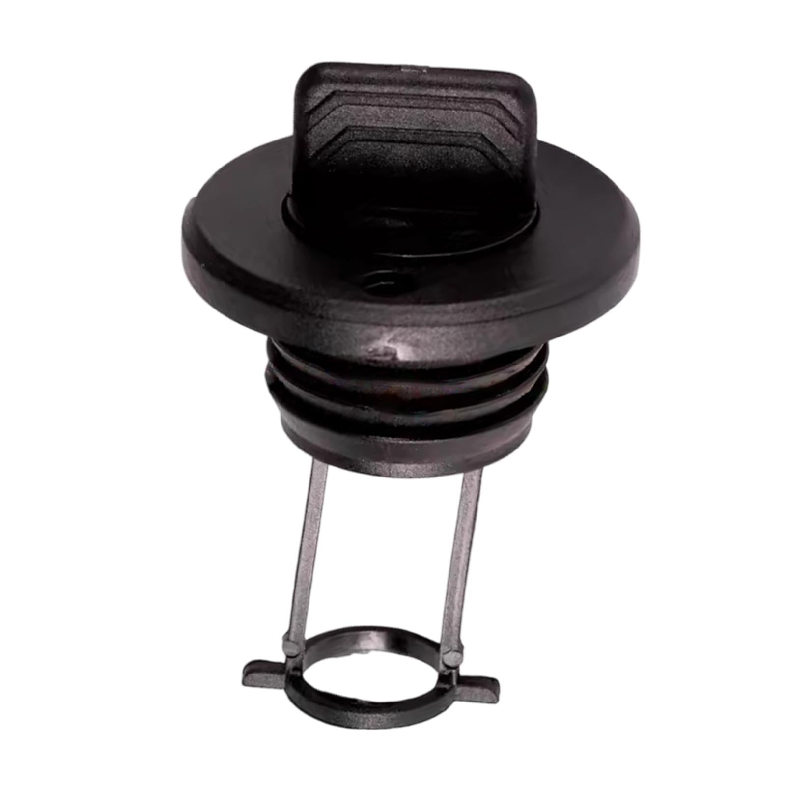 Kayak Drain Plug Fits 1 Diameter Drains 2.6x1.7inch Lightweight Replacement Black"
