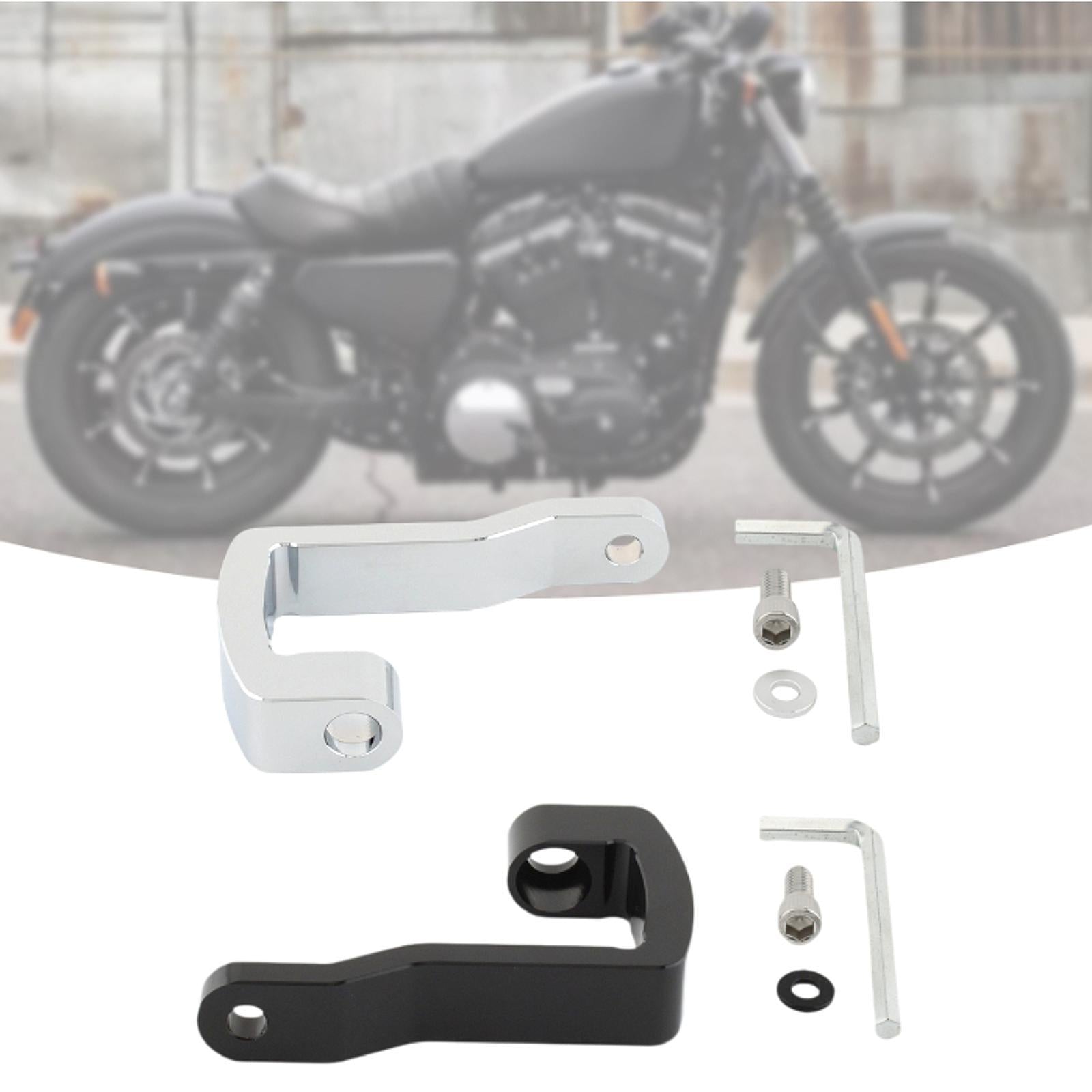 Headlight Bracket Mount for Harley 883 1200 XL48 2004 to 2020 silver