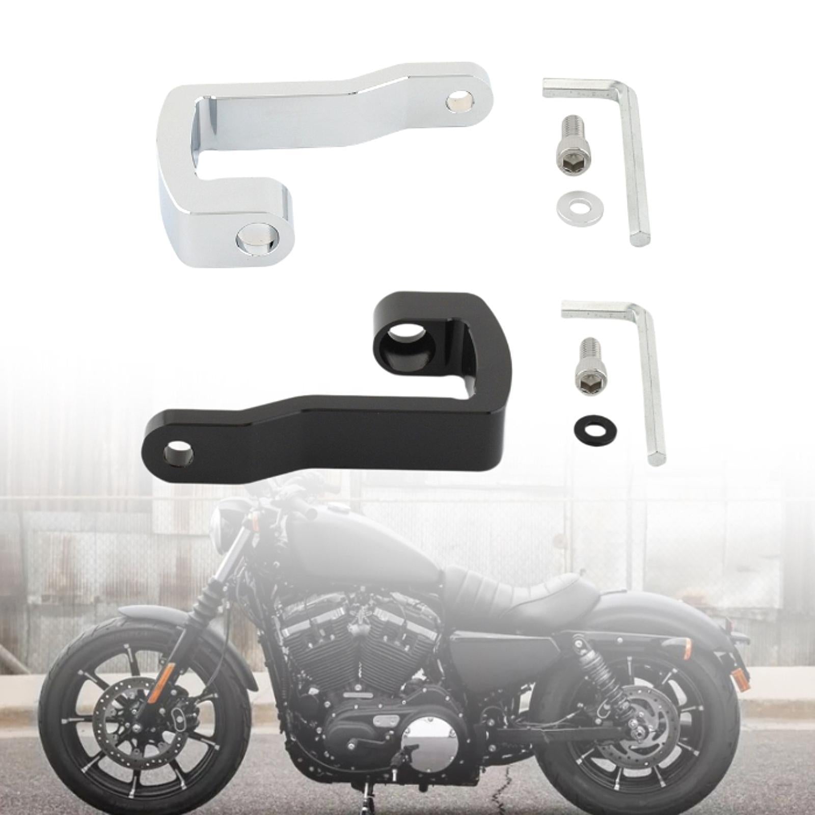 Headlight Bracket Mount for Harley 883 1200 XL48 2004 to 2020 silver