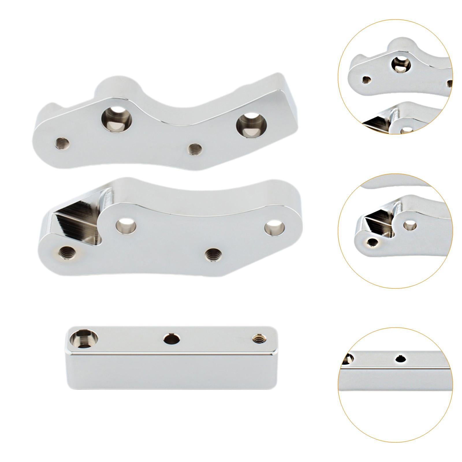 Floorboard Relocators Practical 1620-2432 for Softail Fat Boy 114 Flfbs Argent