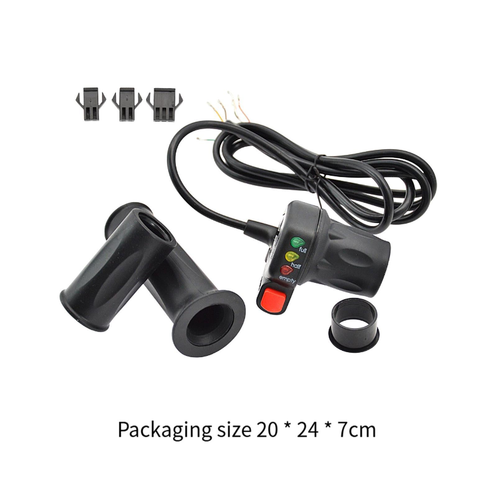 Twist Gas Handle Waterproof Lightweight Electric Bike Throttle Grip Fittings 36V