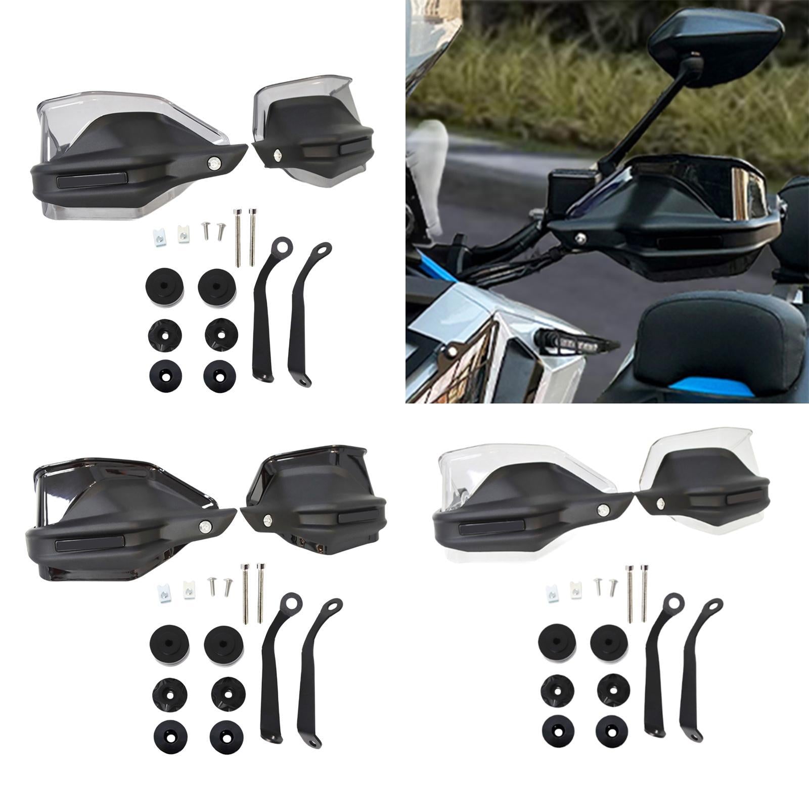 Motorcycle Handlebar Windshield Motorcycle Hand Protector for Motorbike Grey