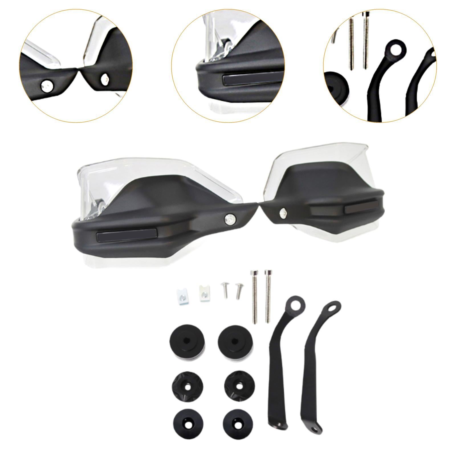 Motorcycle Handlebar Windshield Motorcycle Hand Protector for Motorbike Clear