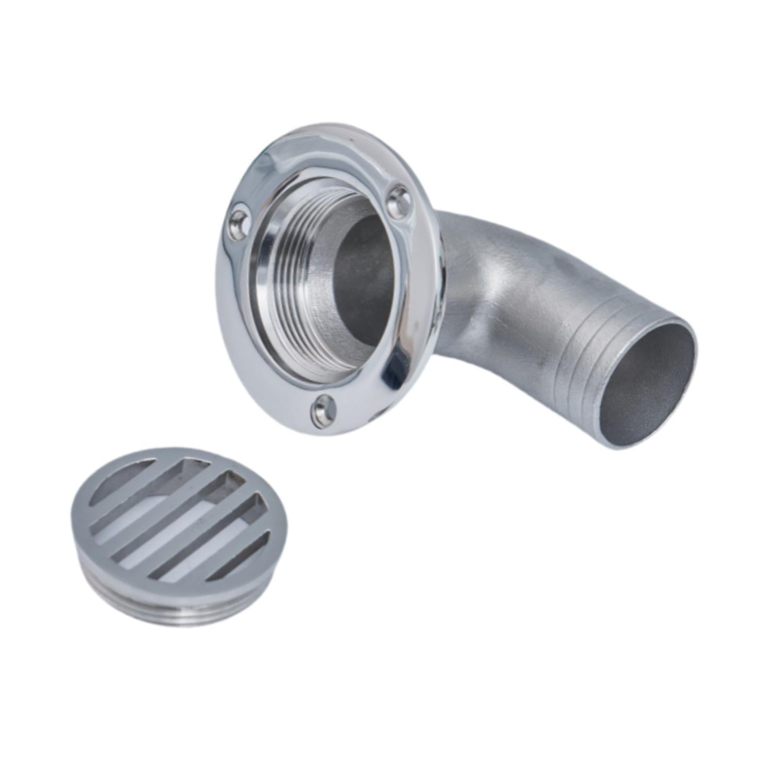 Stainless Steel Marine Deck Drain Easy to Install Replace Heavy Duty Scupper 38mm