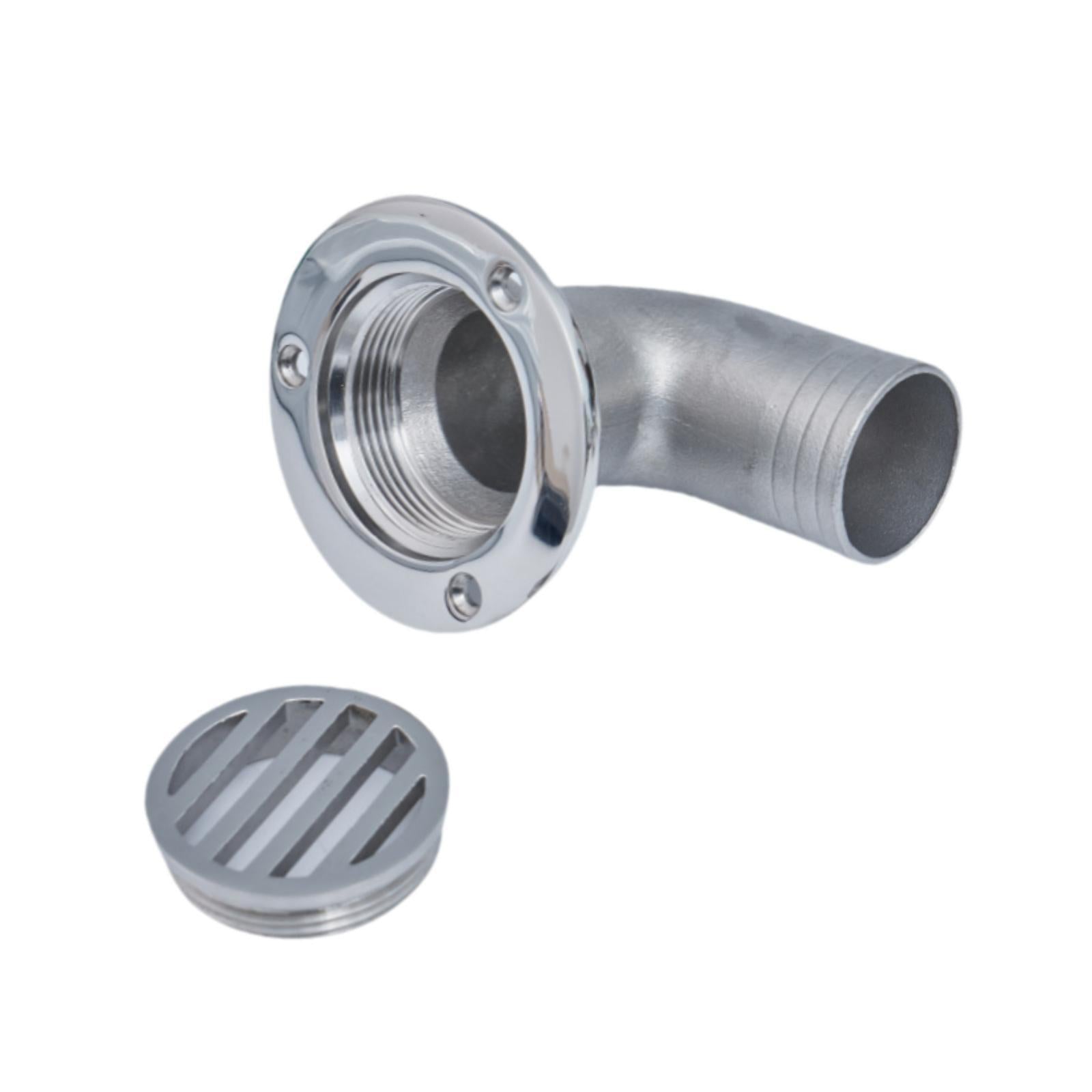 Stainless Steel Marine Deck Drain Easy to Install Replace Heavy Duty Scupper 38mm