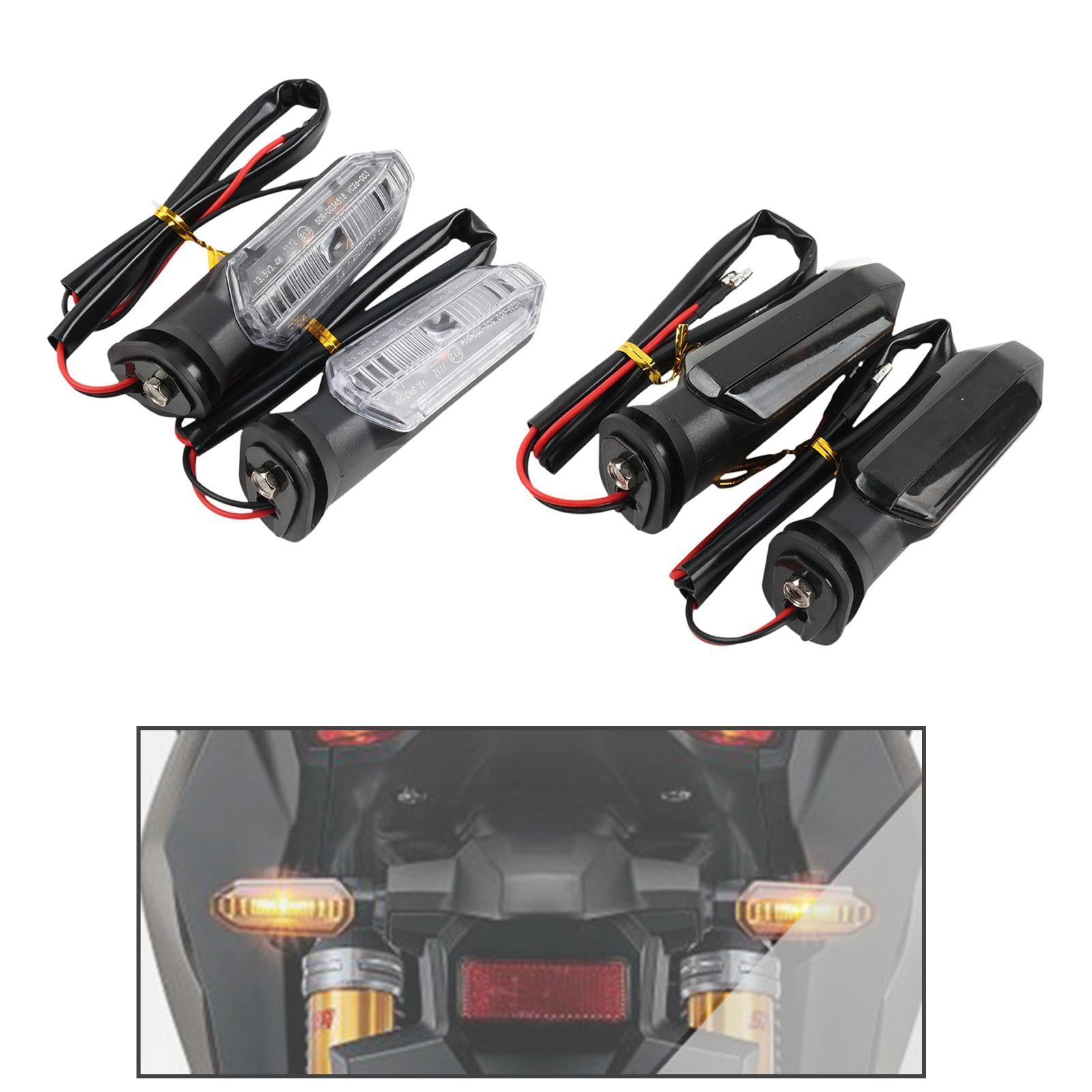 2 Pieces Motorcycle Turn Signal Tail Light Accessory for Honda CB 400 x Clear Len
