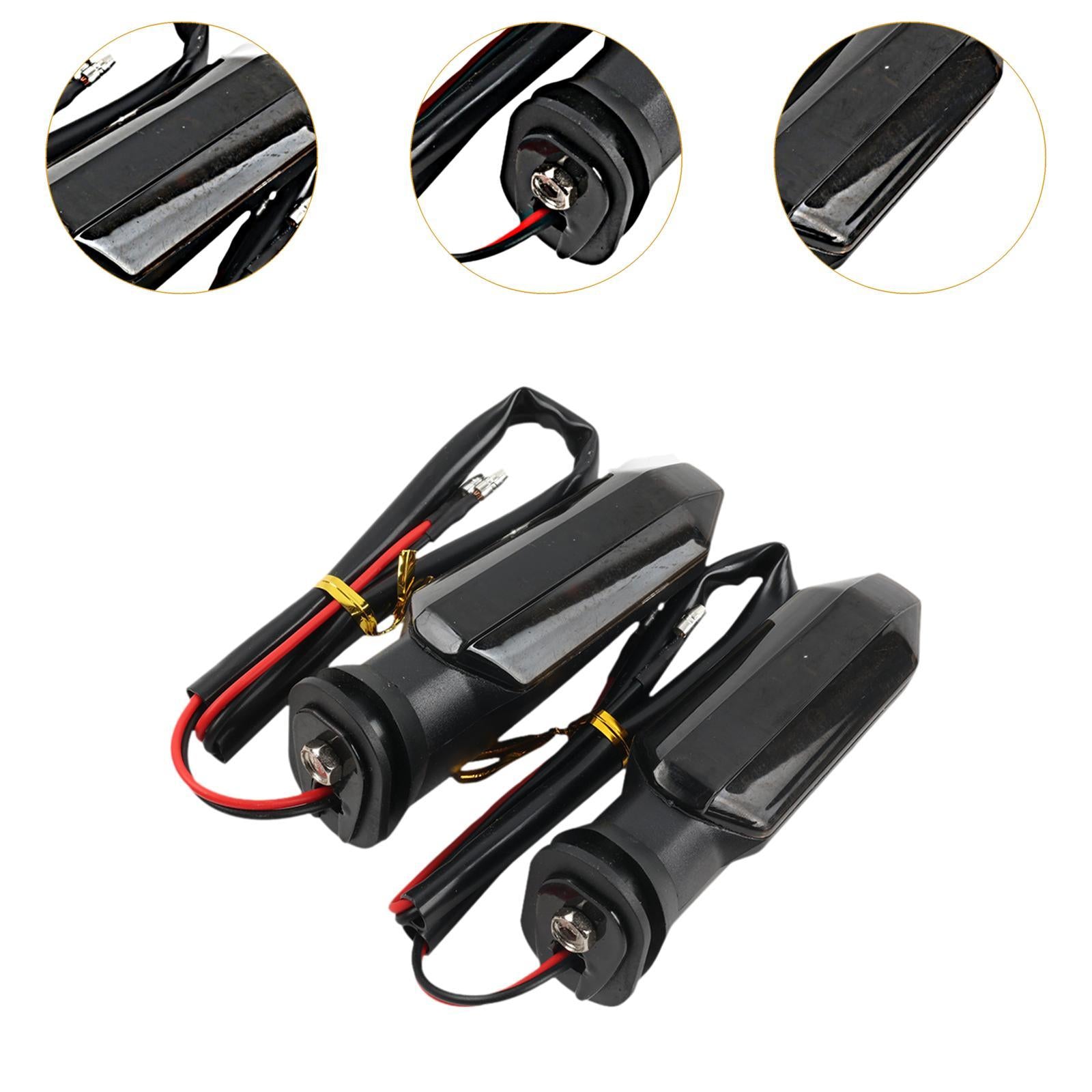 2 Pieces Motorcycle Turn Signal Tail Light Accessory for Honda CB 400 x Smoke Len