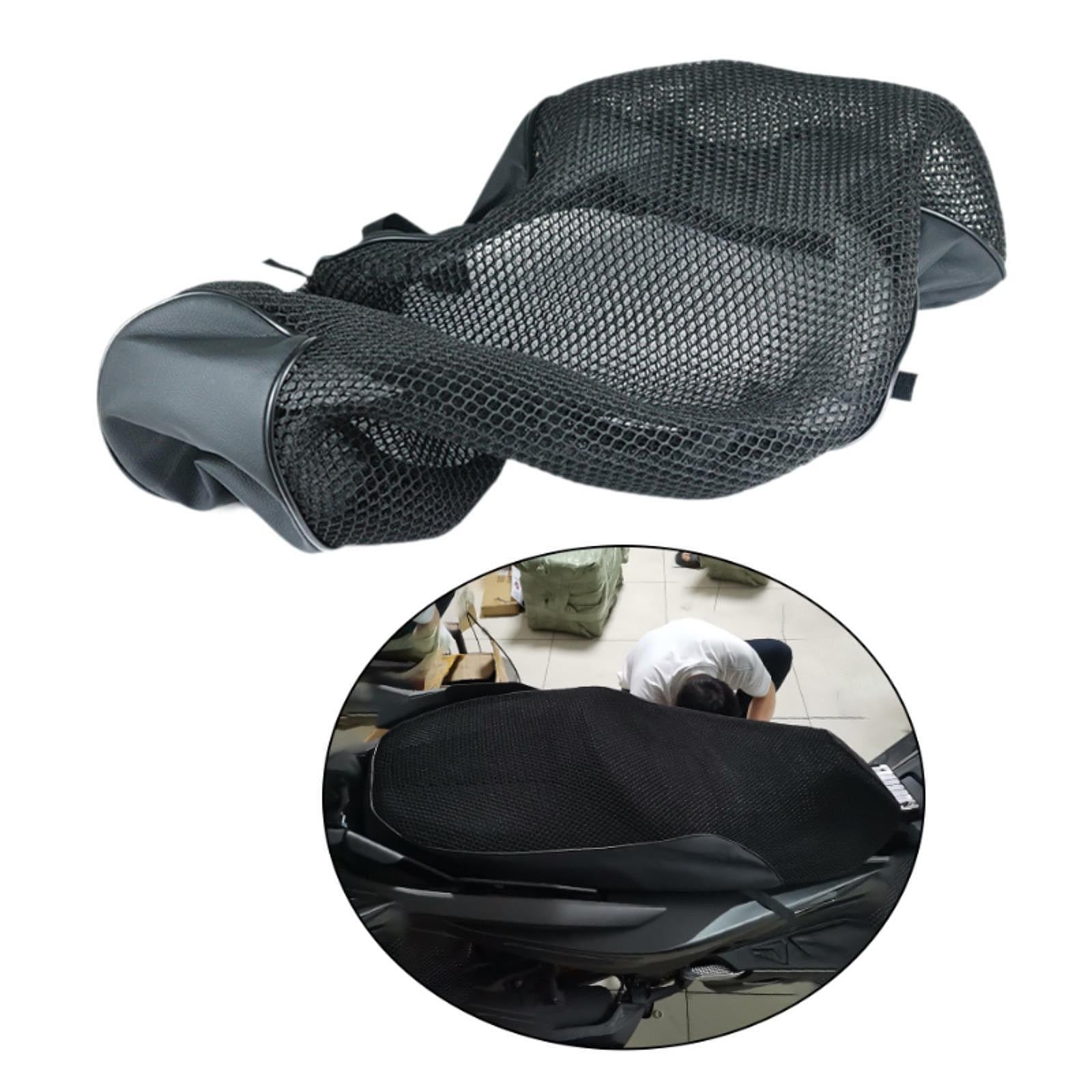 Motorcycle Mesh Seat Cushion Cover Fiber Anti Slip Compatible for Honda Style A