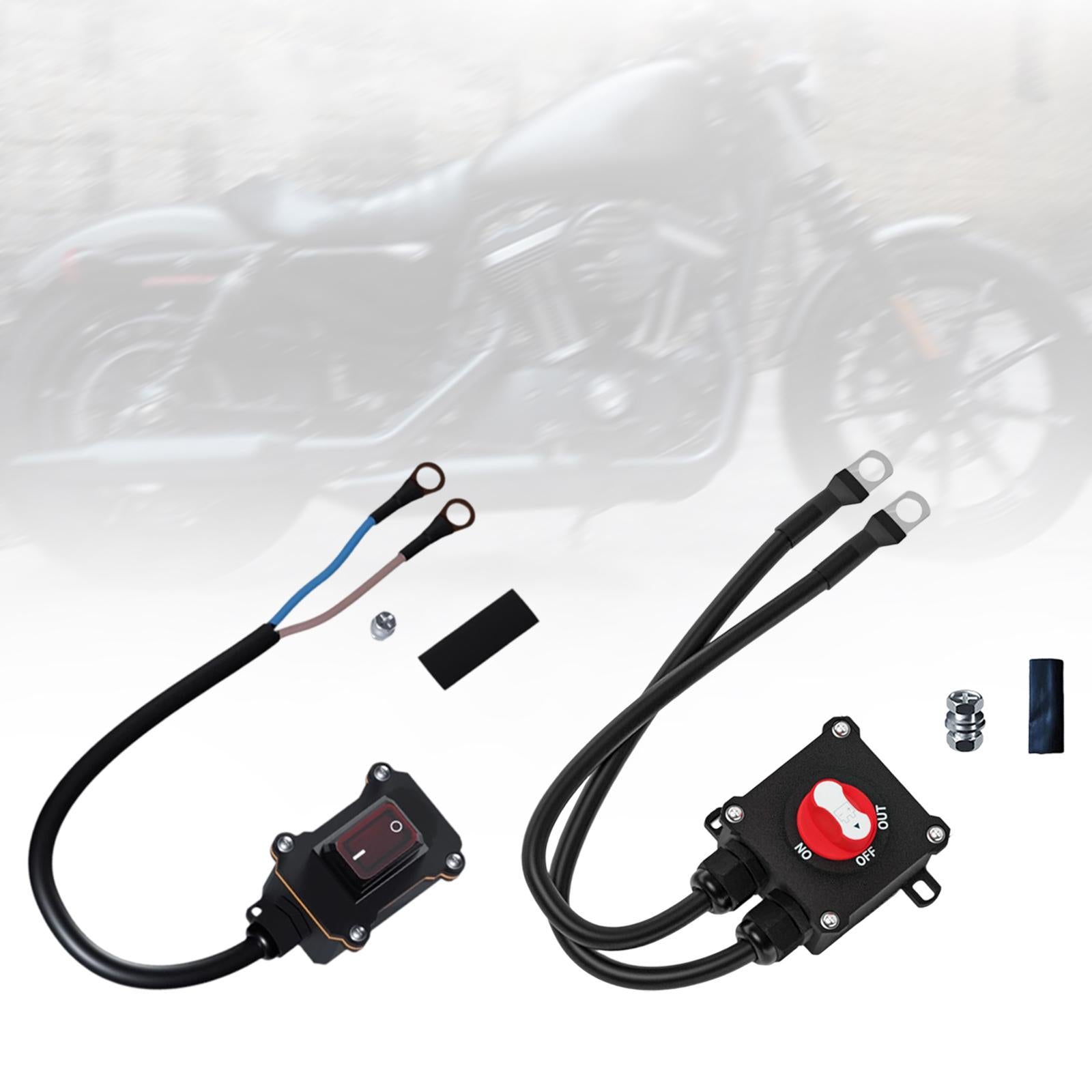Motorcyle Disconnect Switch Replace Parts Easy to Install Inline Wire Switch for 250cc motorbike