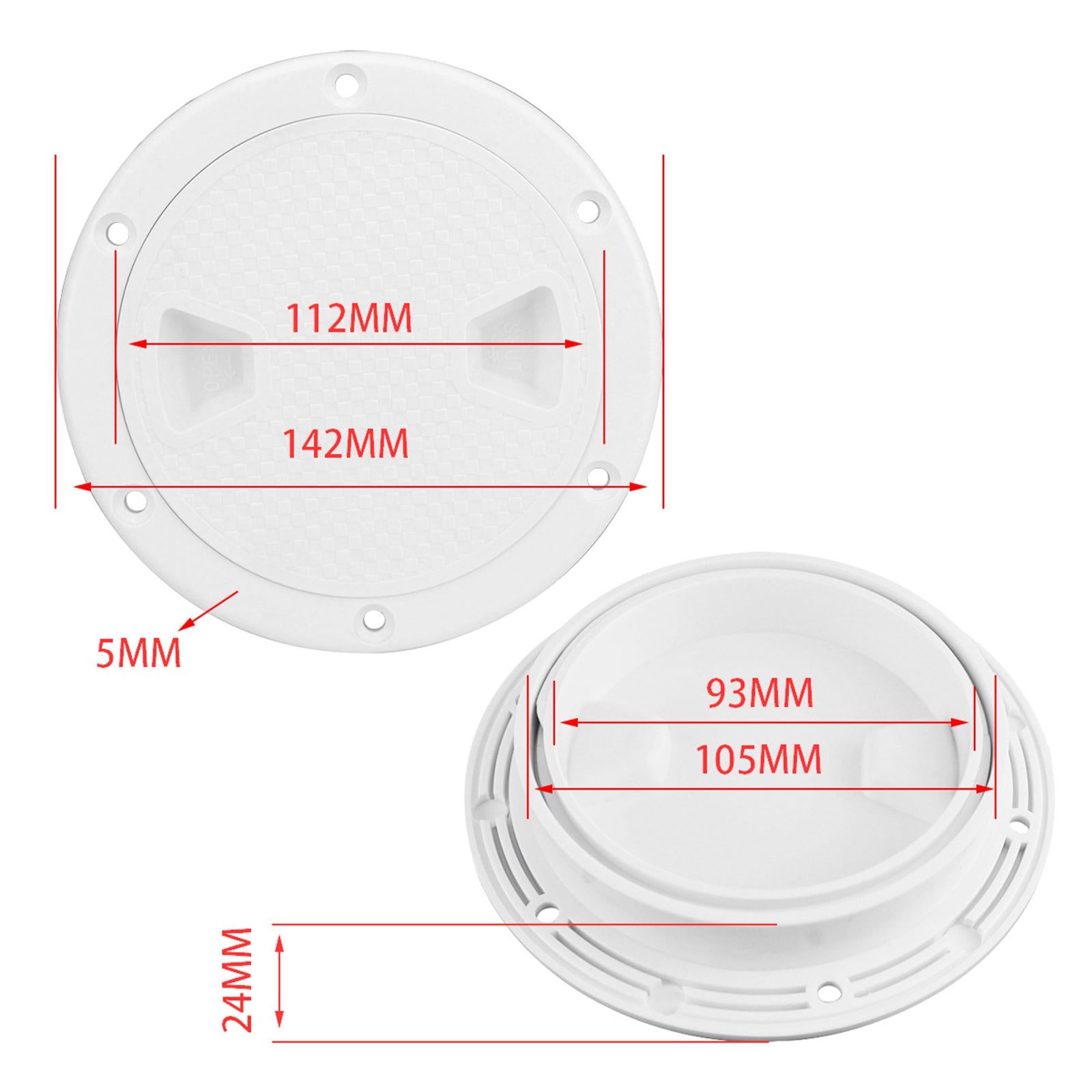 Boat Hatch Round Detachable Cover Convenient Assemble Accessories Deck Hatch 6 inch