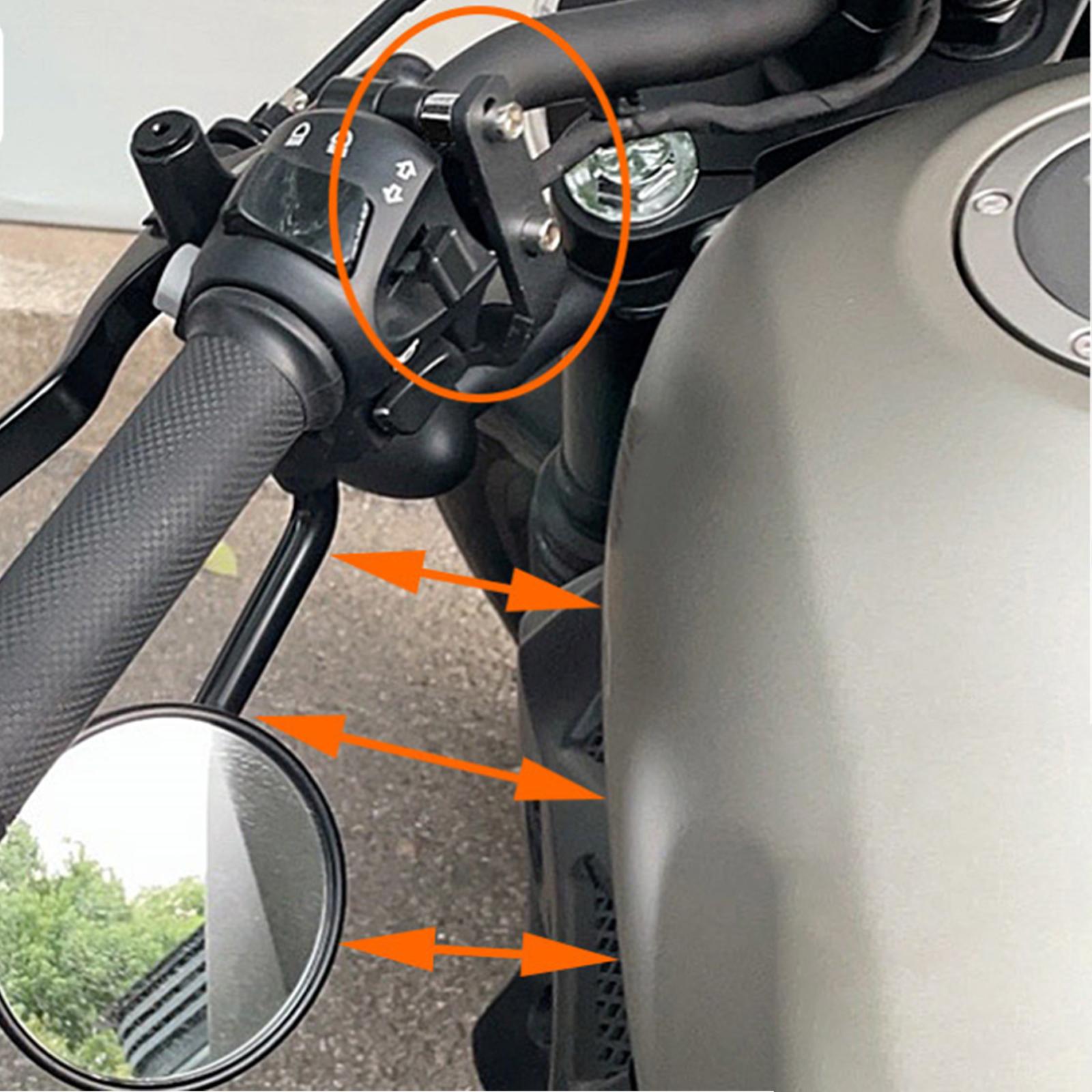 Handlebar Rear View Side Mirror Flipped Bracket Replace Parts for Honda