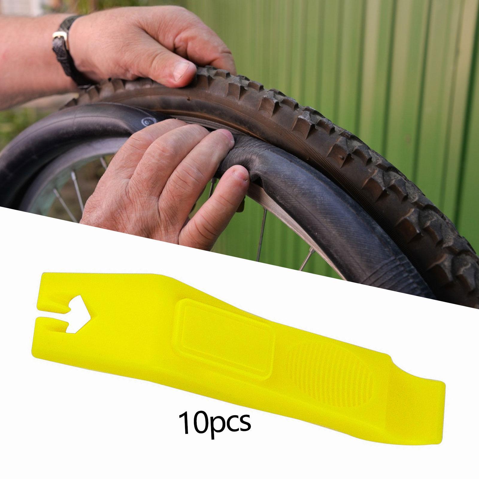 10x Bike Tire Levers Parts Bike Tire Removal Tool for Outdoor Road Bike Yellow