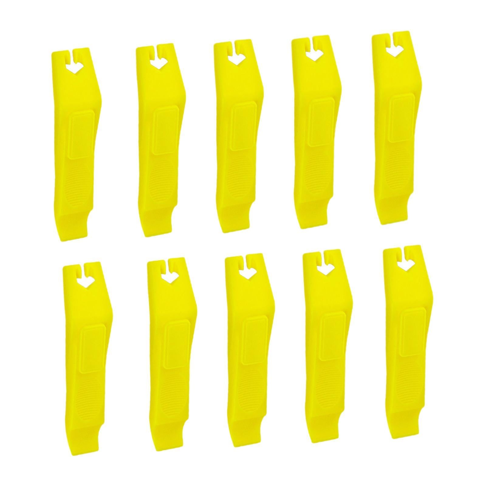 10x Bike Tire Levers Parts Bike Tire Removal Tool for Outdoor Road Bike Yellow