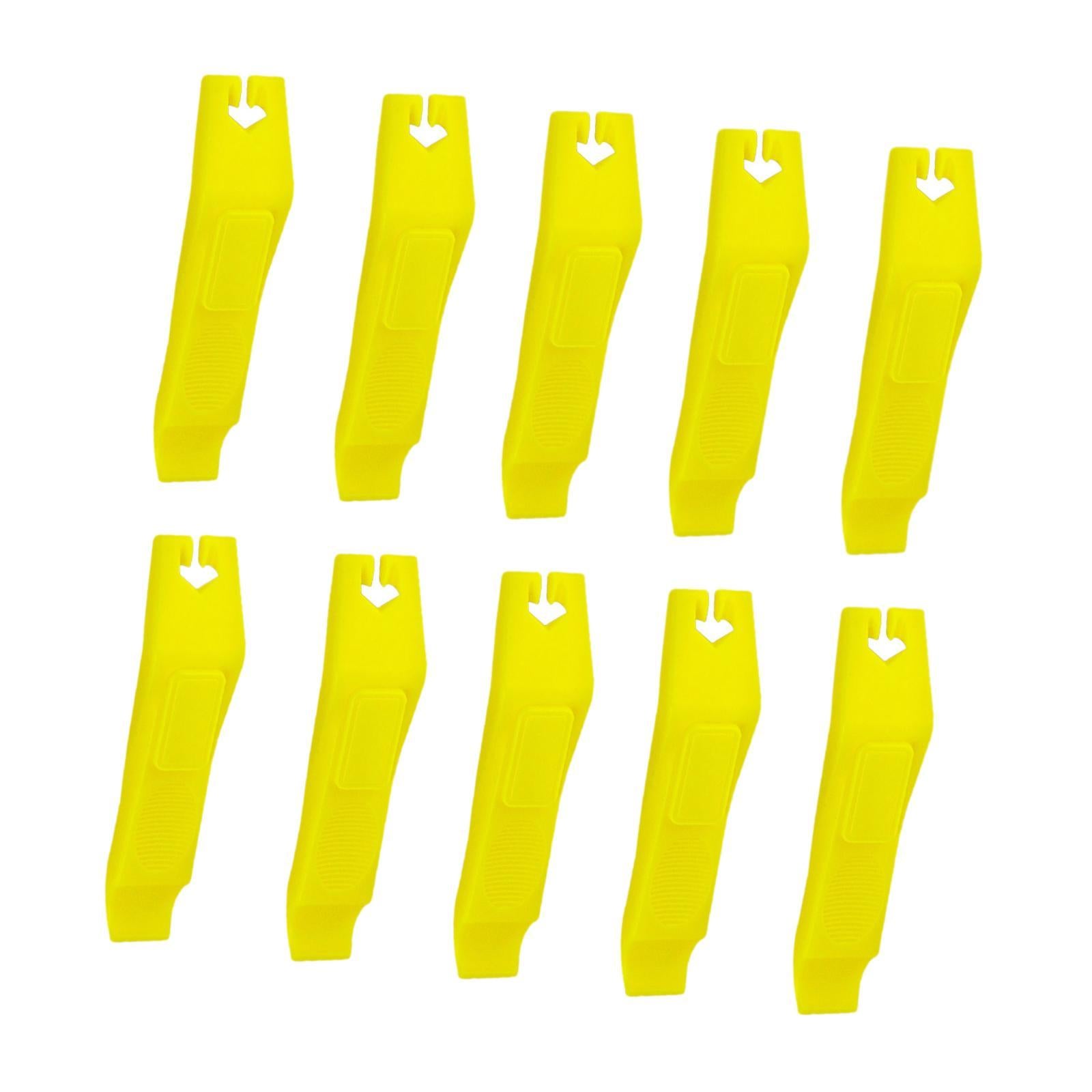 10x Bike Tire Levers Parts Bike Tire Removal Tool for Outdoor Road Bike Yellow